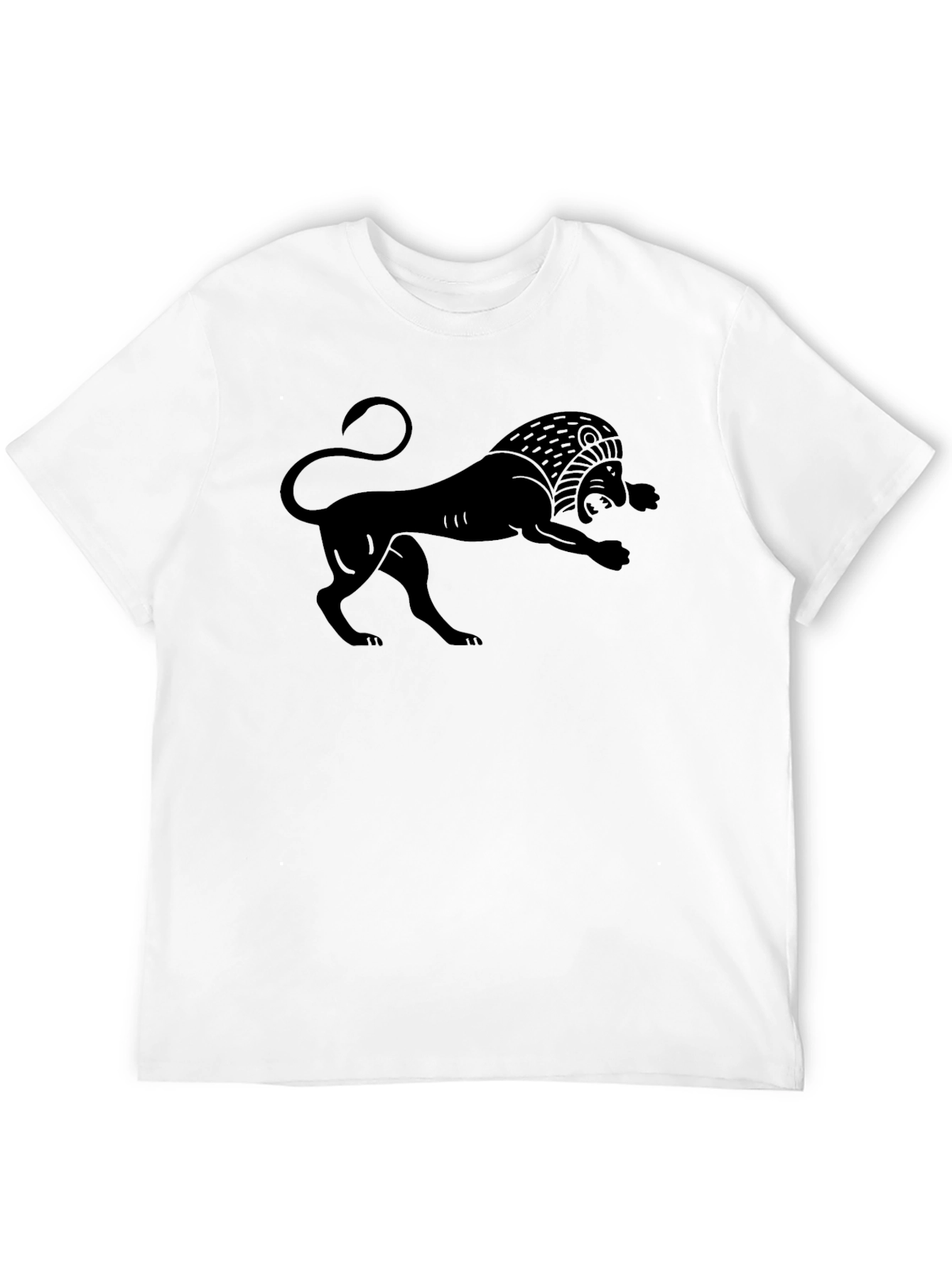 Black Black Lion Graphic Tee - Bold Statement Shirt view 12