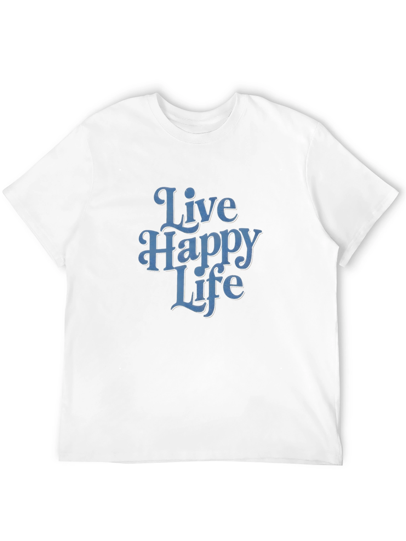 Black Live Happy Life Graphic Tee - Soft Cotton Comfort view 12