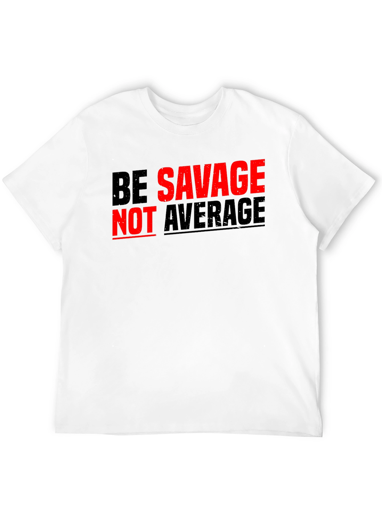 Black Be Savage Not Average Graphic Tee view 12
