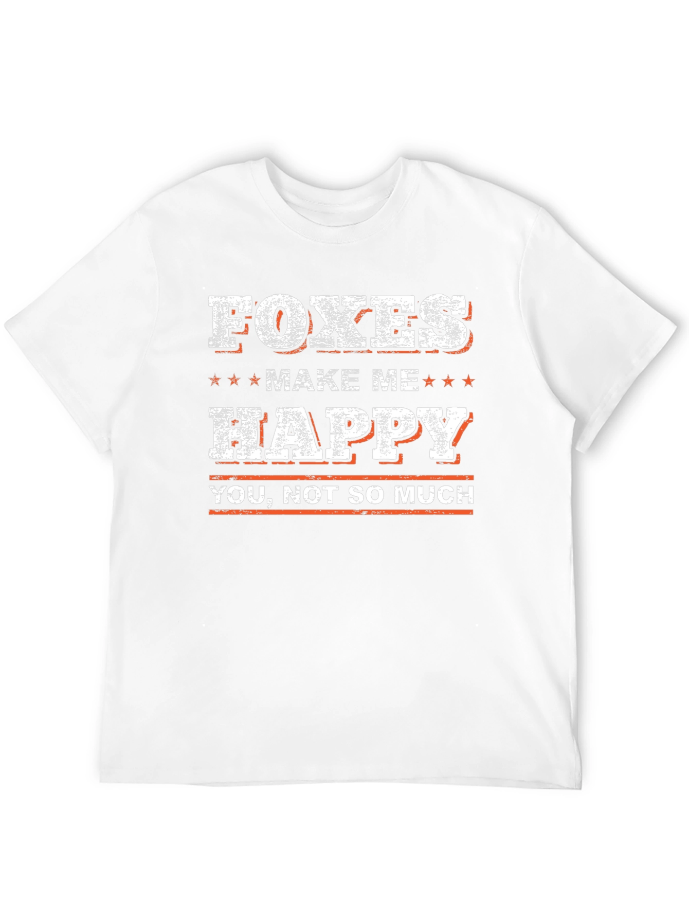 Black Foxes Make Me Happy T-Shirt - Funny Graphic Tee view 12