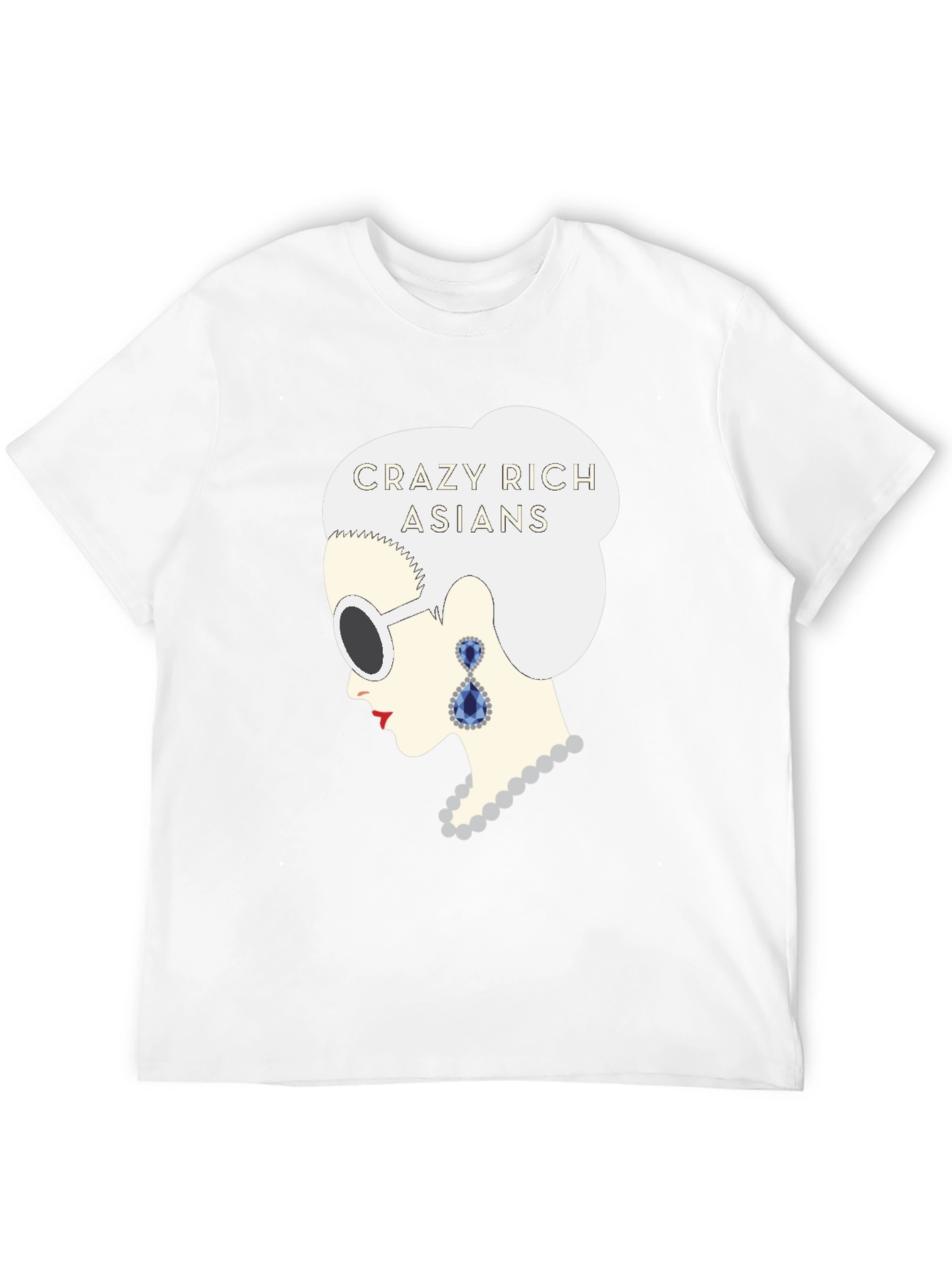 Black Crazy Rich Asians T-Shirt - Fashionable Graphic Tee view 12
