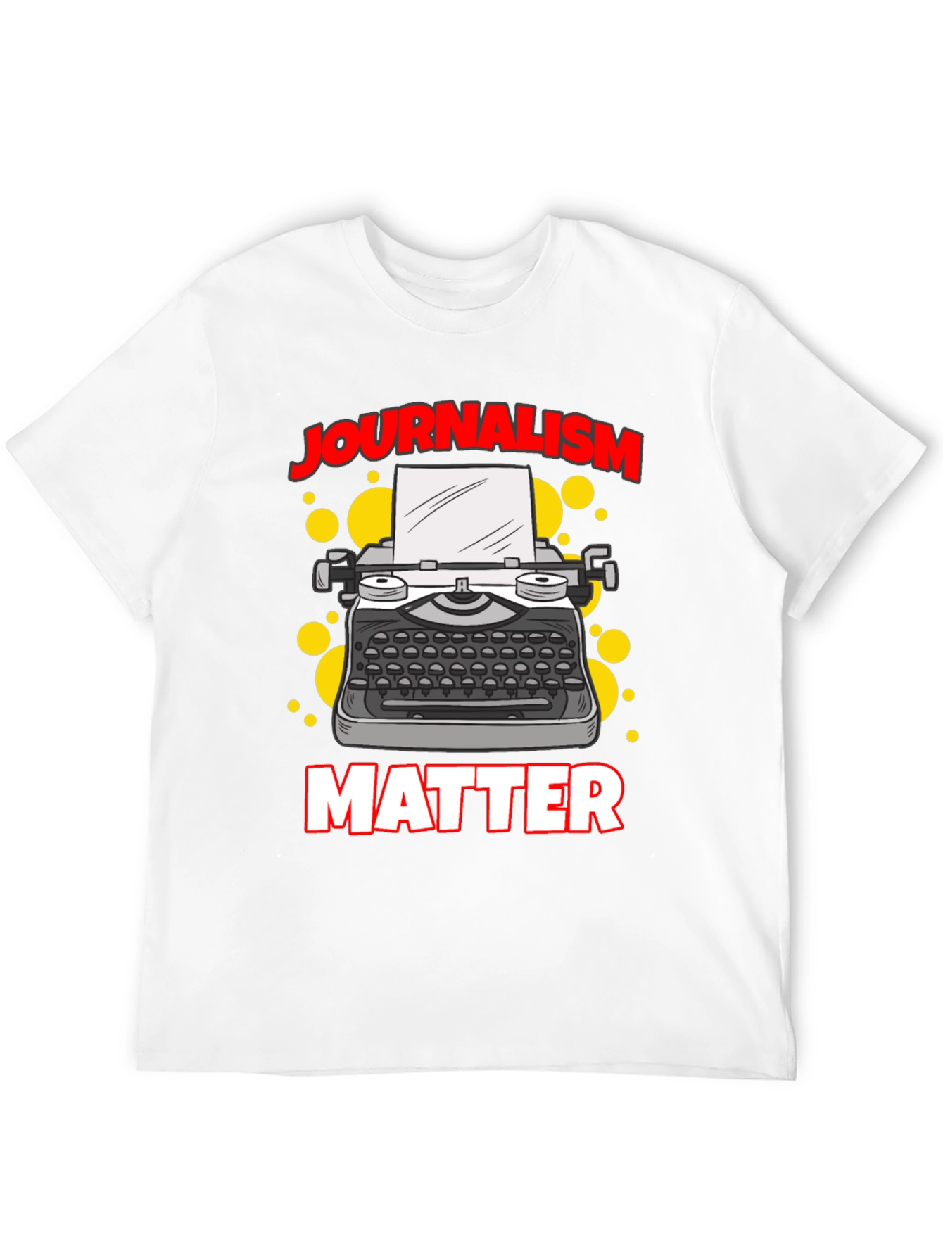 Black Journalism Matters Graphic Tee - Black T-Shirt view 12