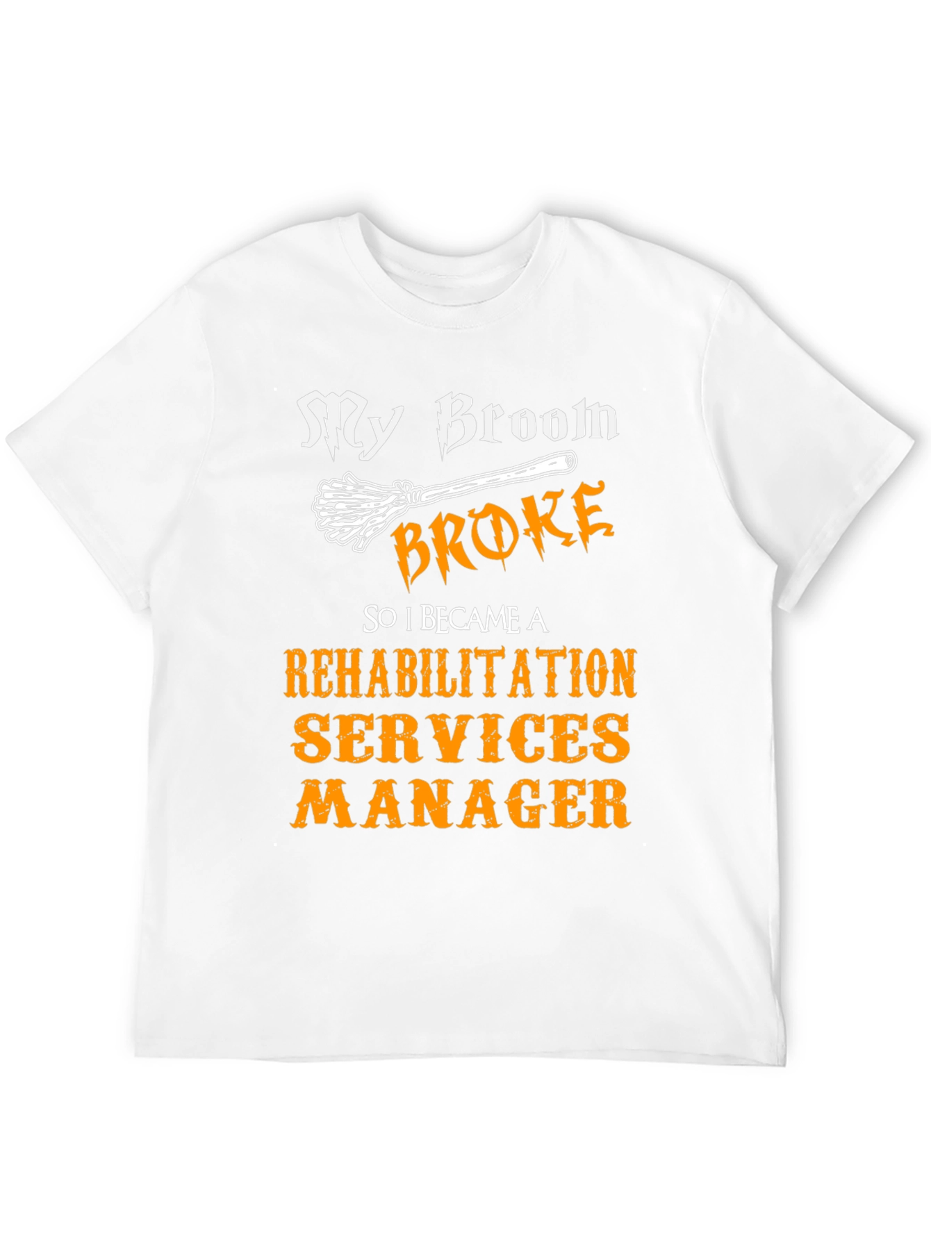 Black Rehabilitation Services Manager Halloween T-Shirt view 12