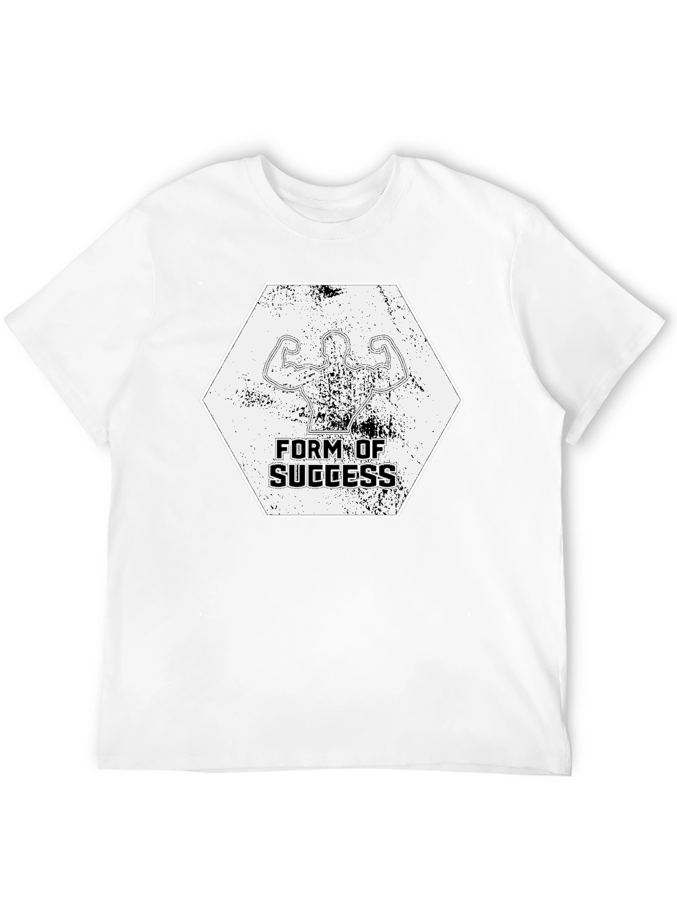 Black Form of Success Black T-Shirt - Gym Motivation Tee view 12