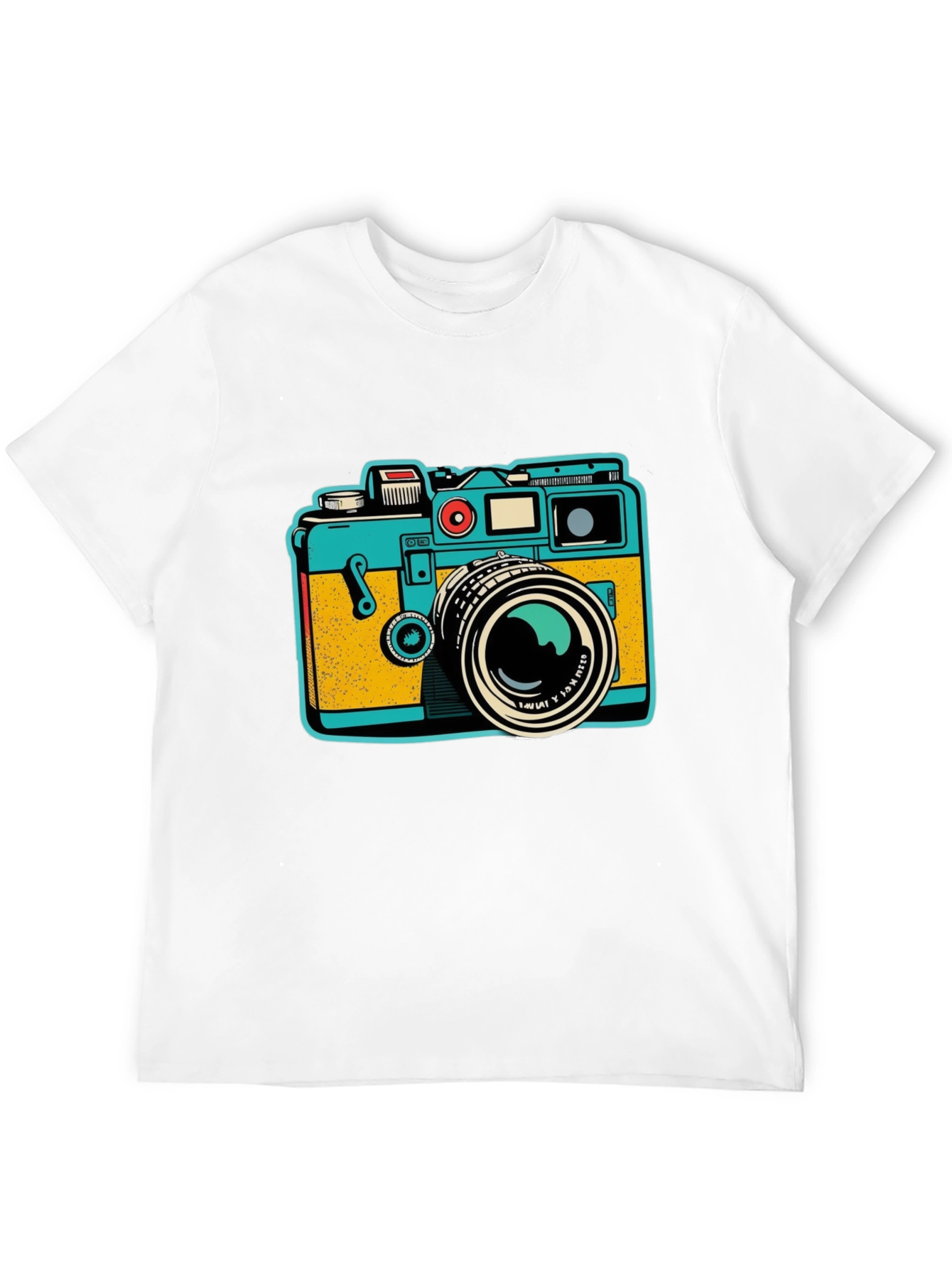 Black Retro Camera Graphic T-Shirt view 12