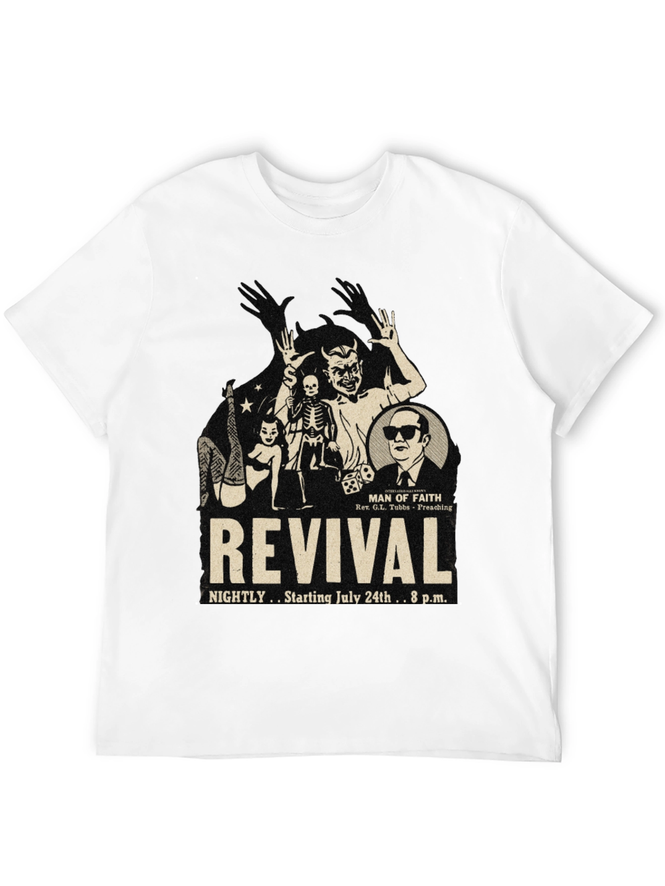 Black Revival Graphic Print T-Shirt view 12