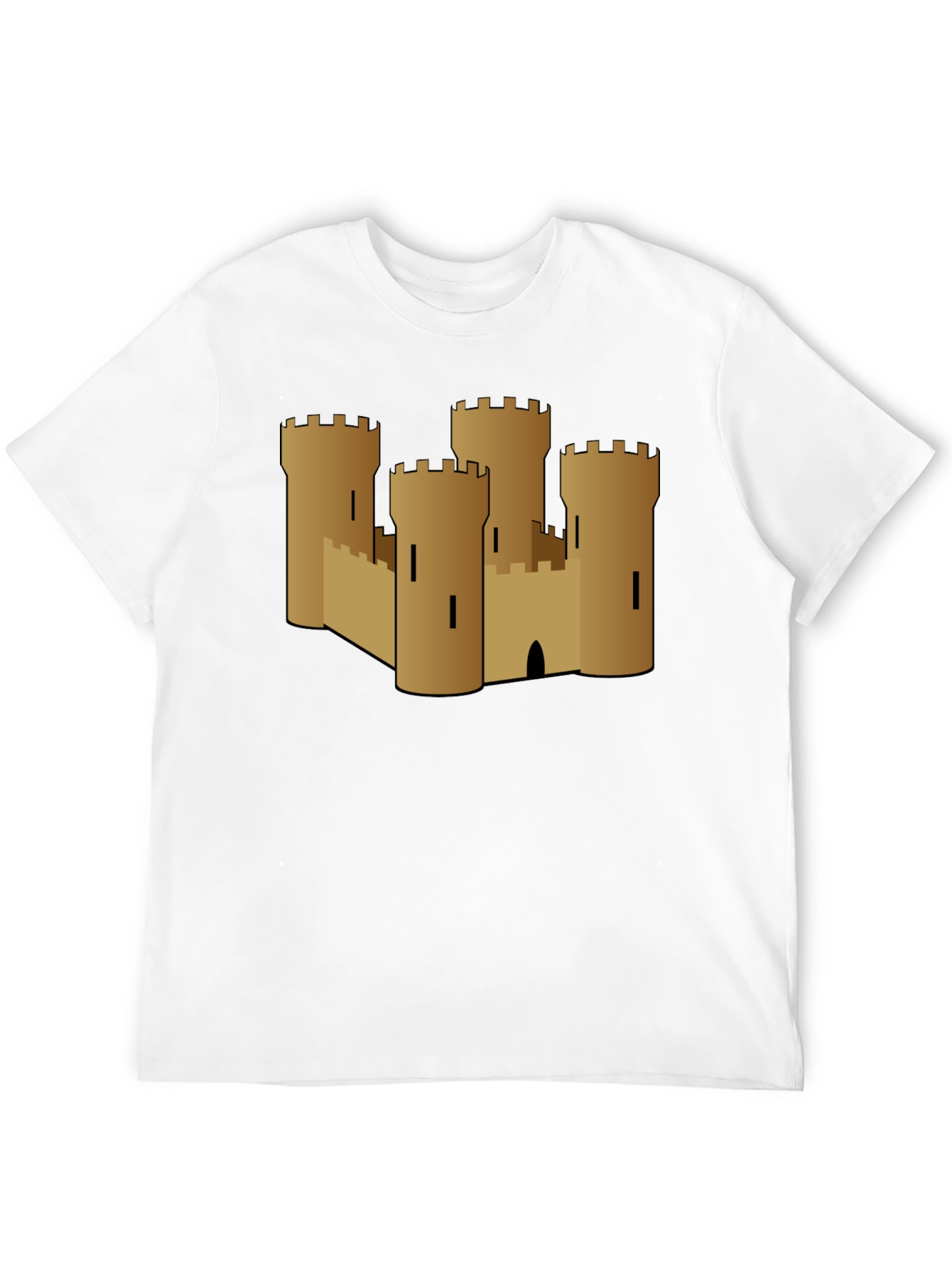 Black Castle Graphic Tee - Medieval Style view 12