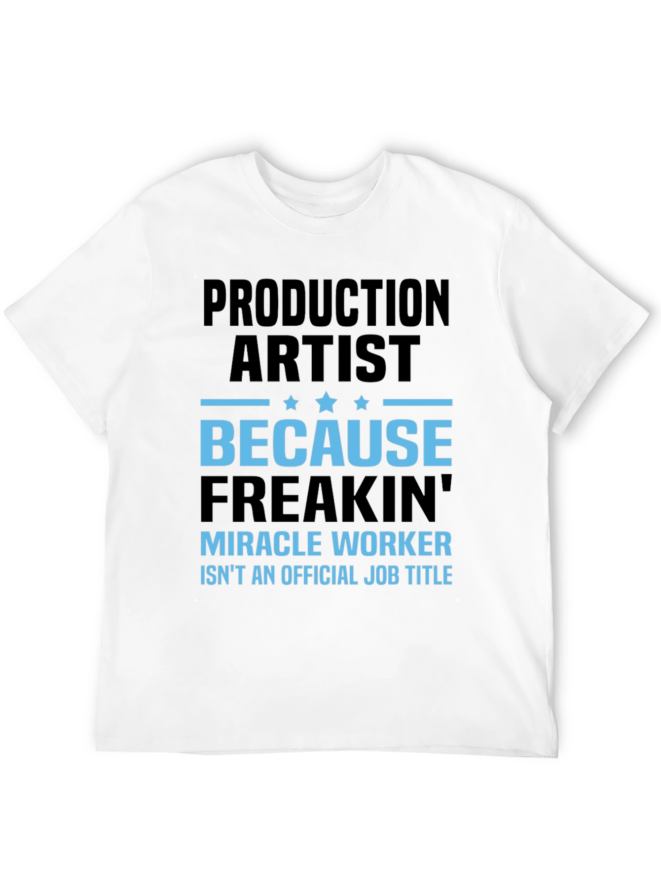 Black Production Artist Funny Graphic T-Shirt view 12