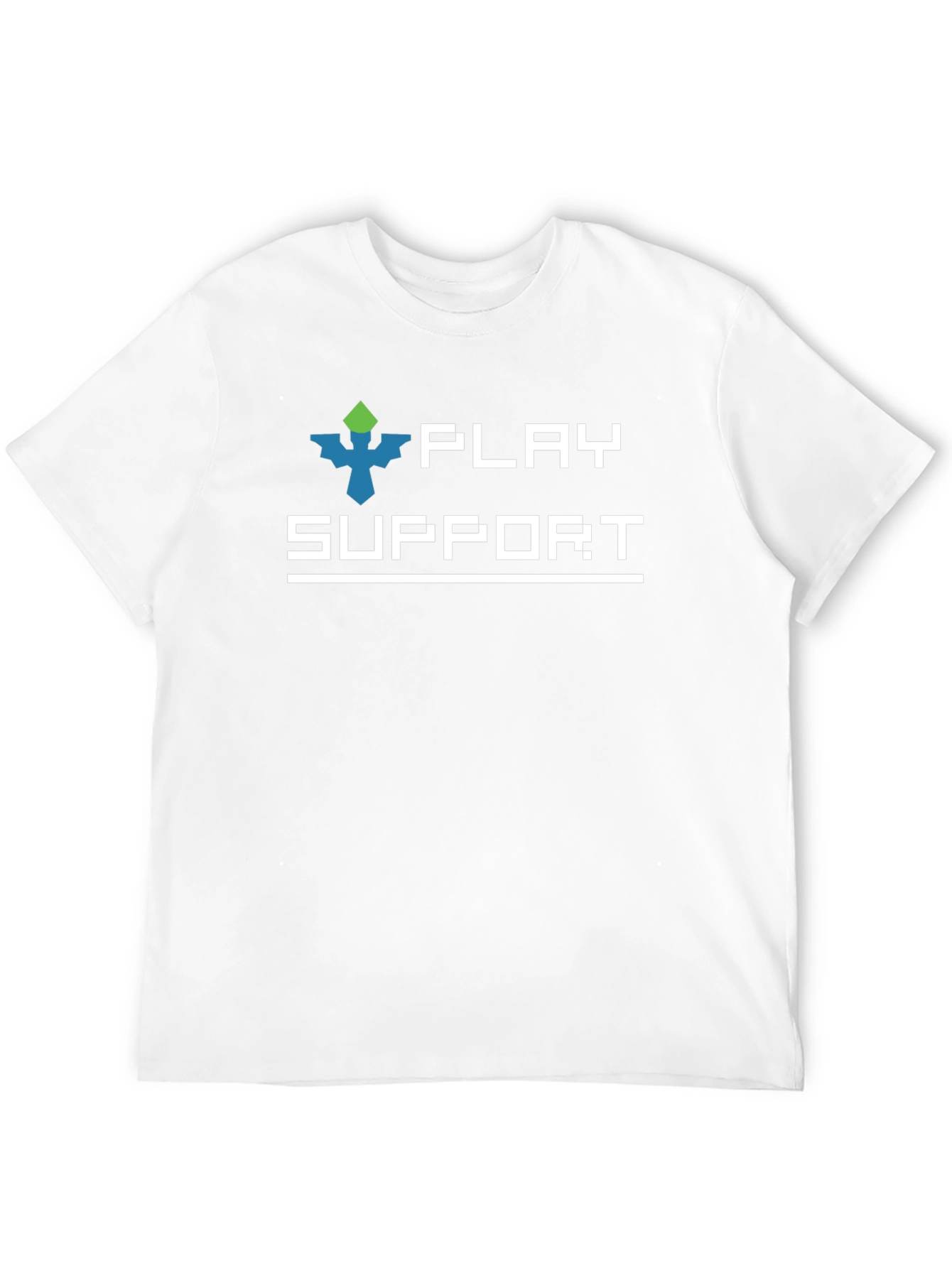 Black Play Support Gamer T-Shirt - Black Graphic Tee view 12