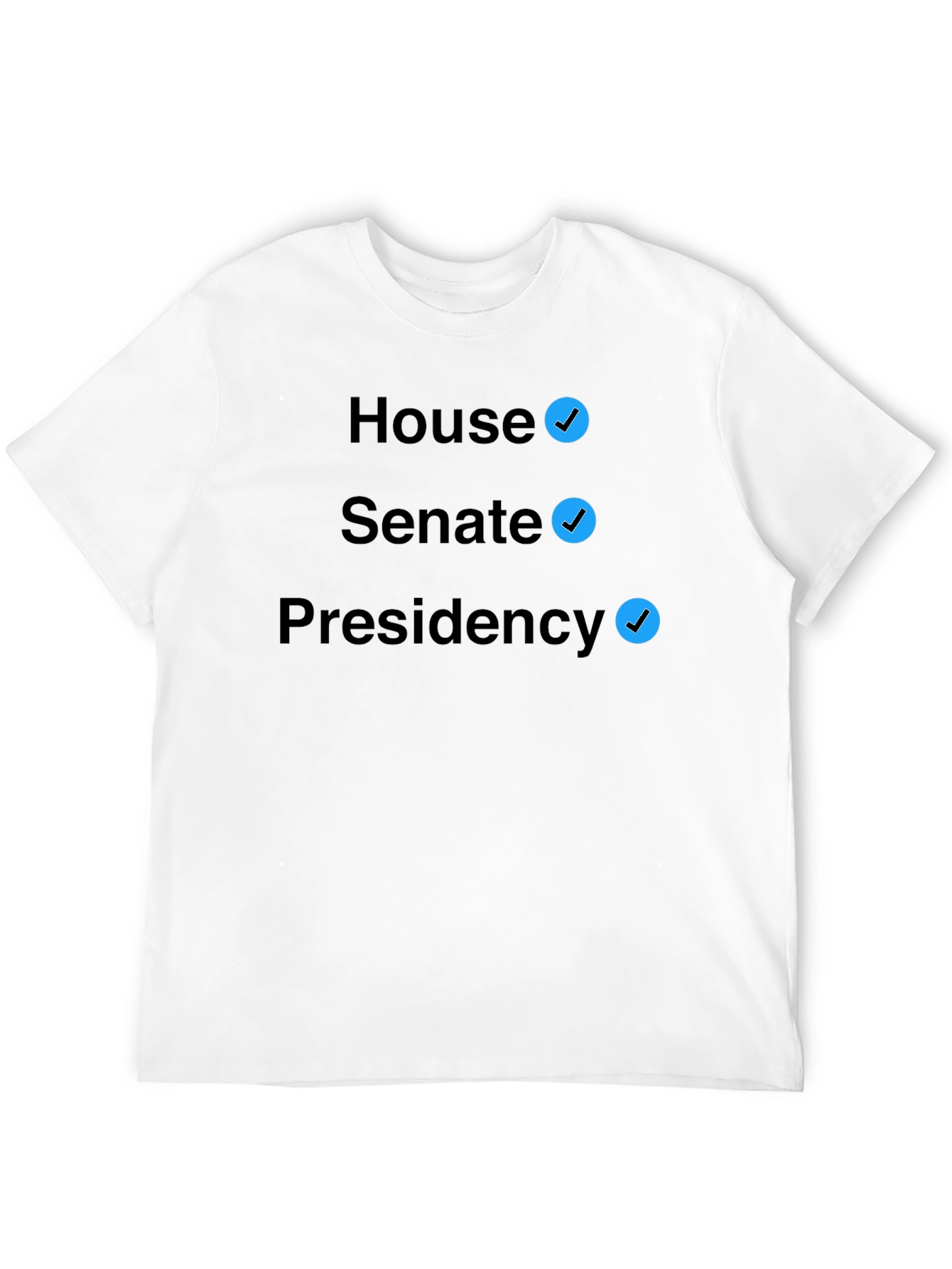 Black Political Checkbox T-Shirt - House Senate Presidency view 12