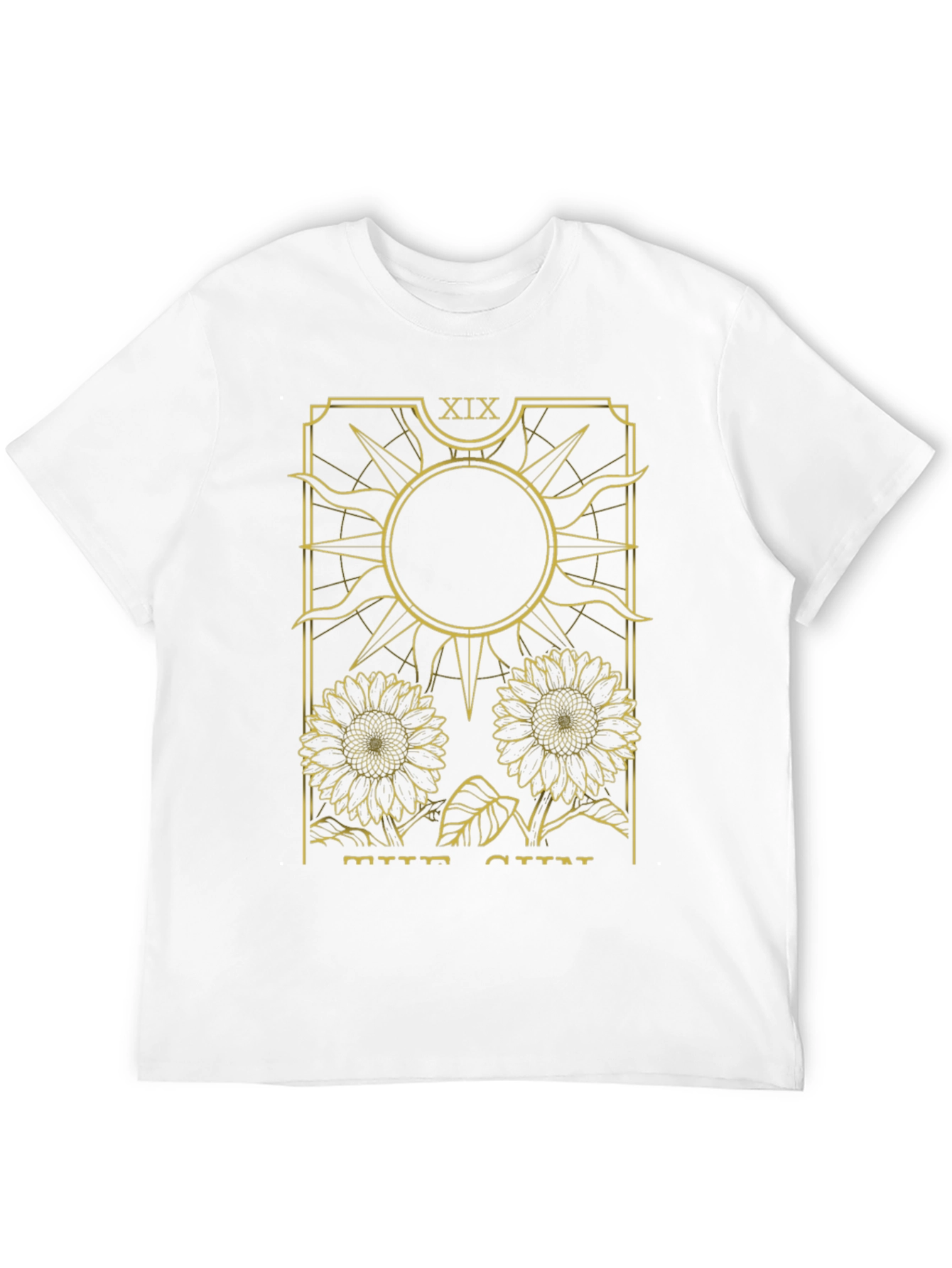 Black The Sun Tarot Card Graphic T-Shirt view 12