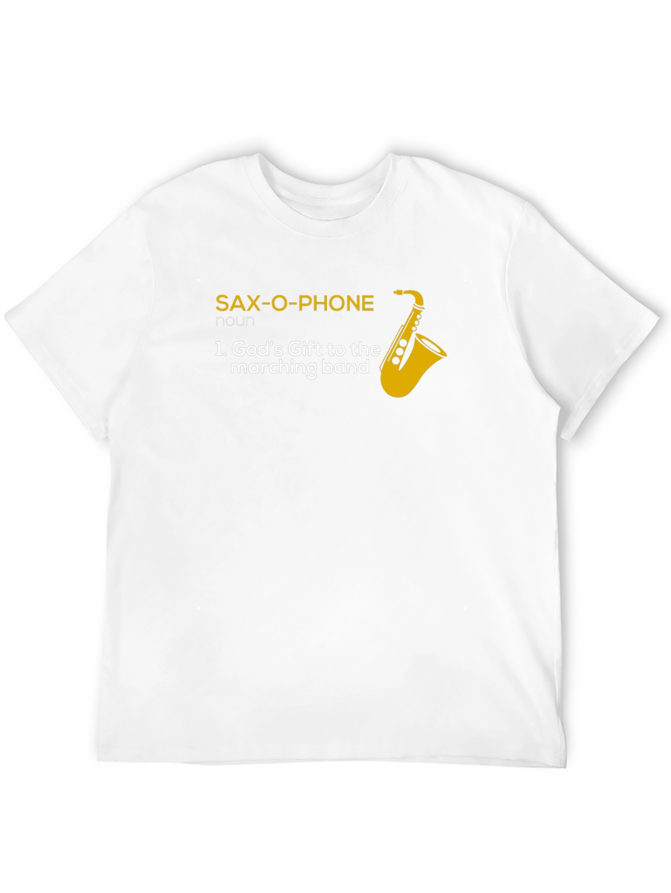 Black Sax-O-Phone Musician T-Shirt view 12