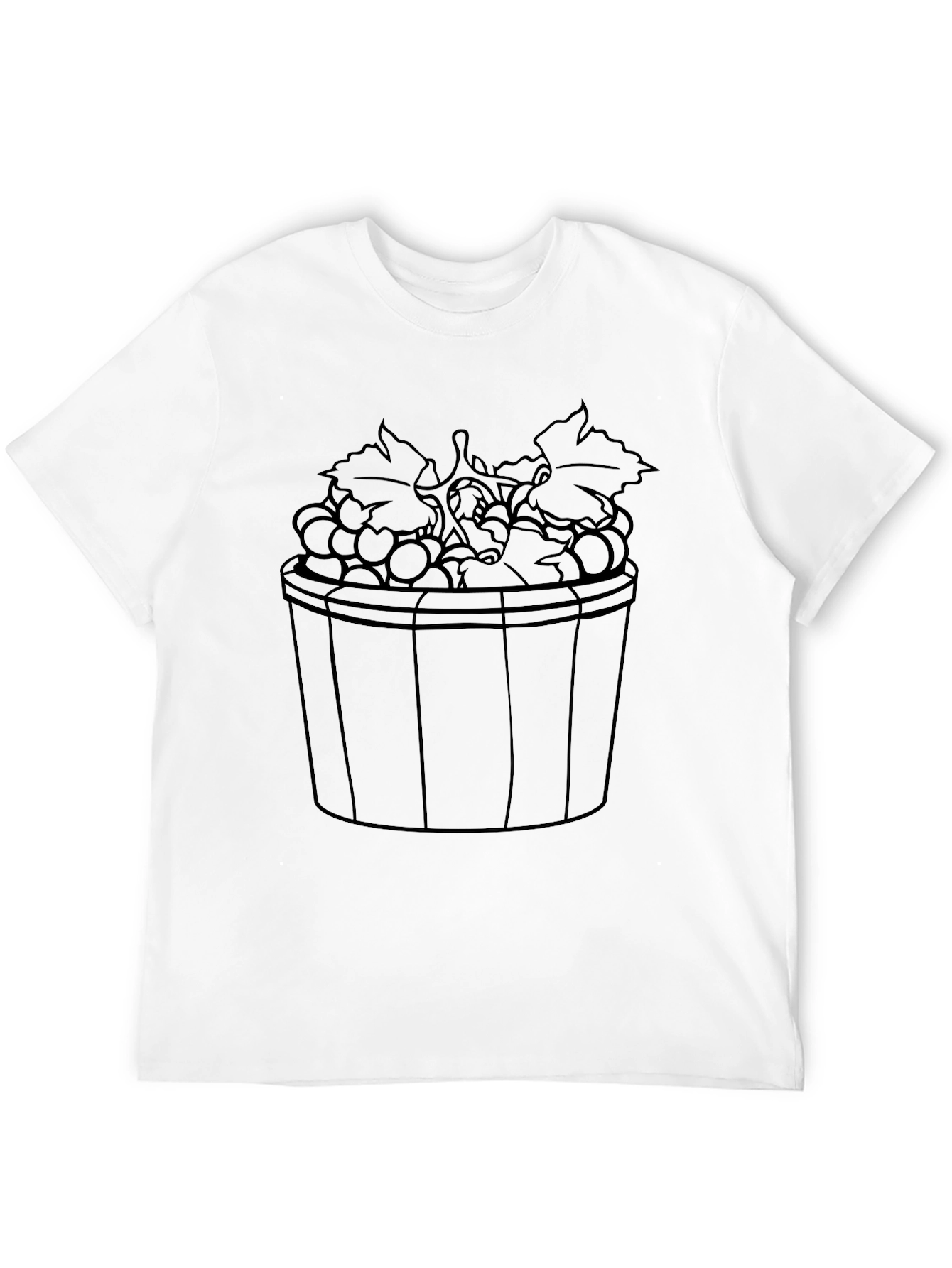 Grapes in Basket Graphic T-Shirt - 12