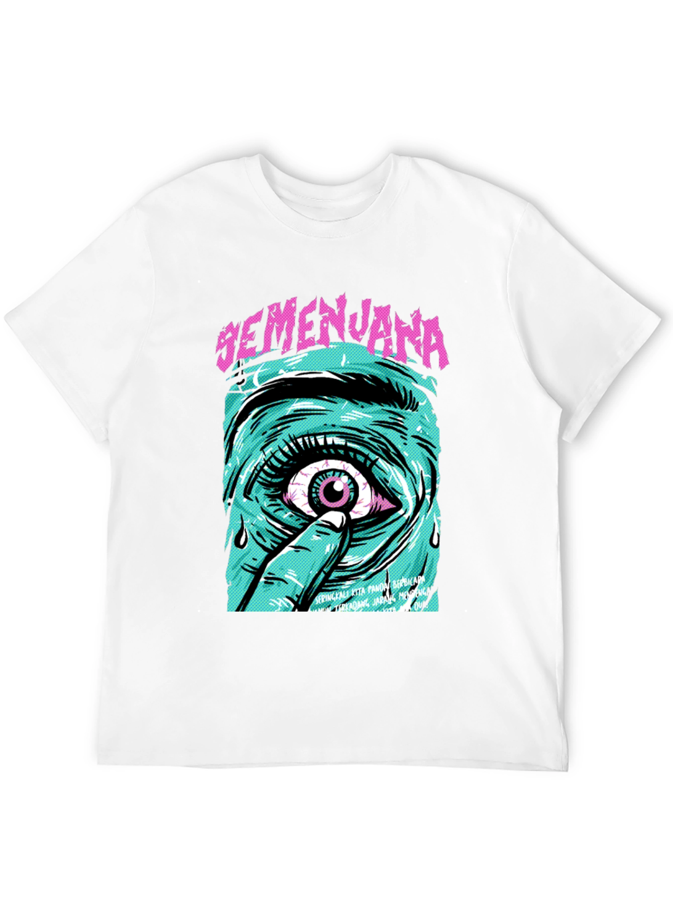 Black Eye Graphic Tee - Semenjana Black T-Shirt view 12