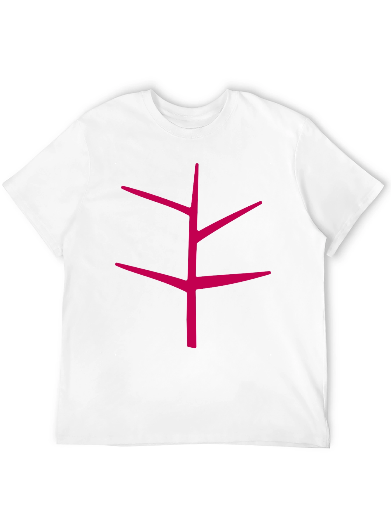 Black Modern Tree Branch Graphic Black T-Shirt view 12