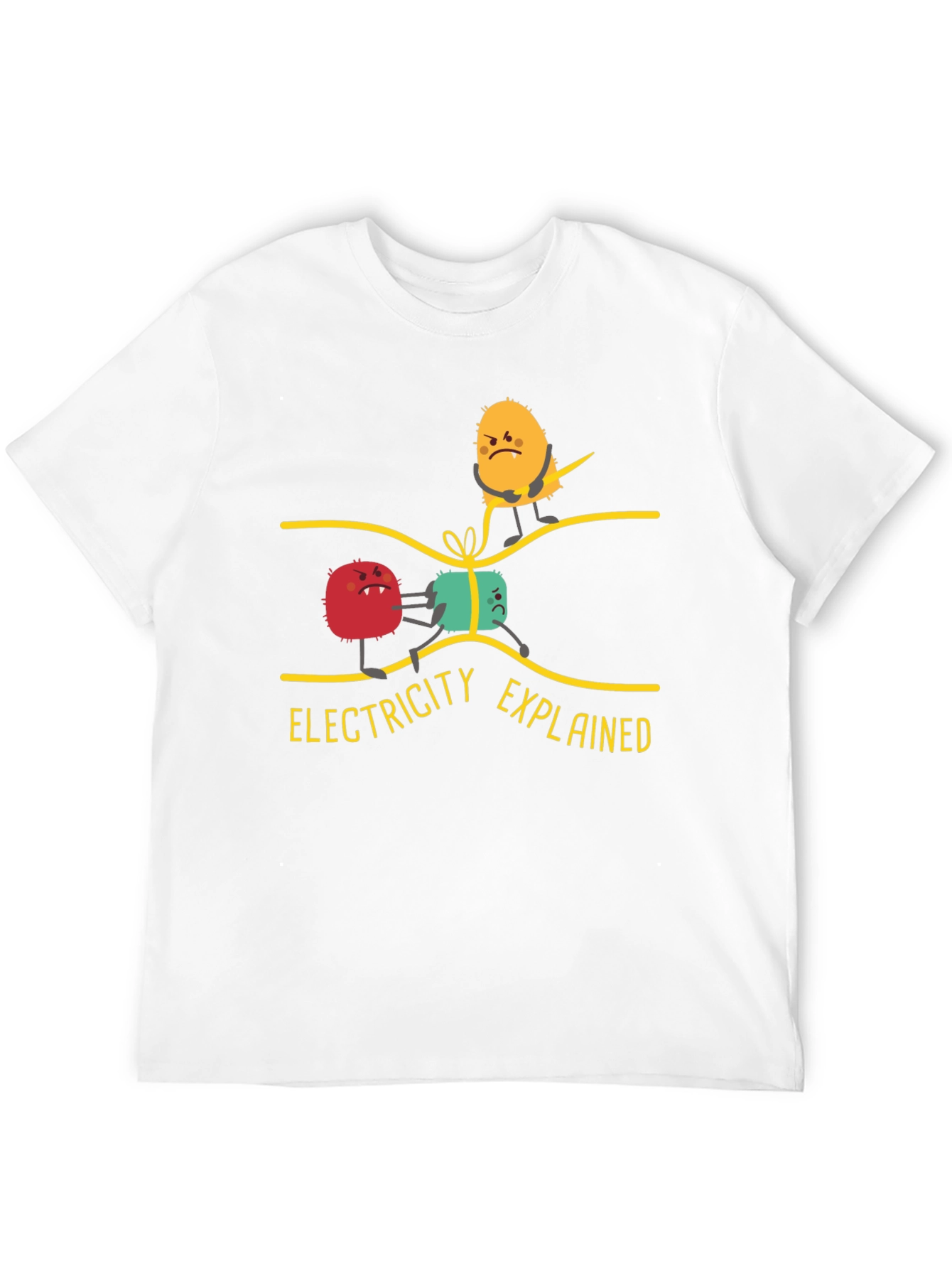 Black Electricity Explained Graphic Tee view 12