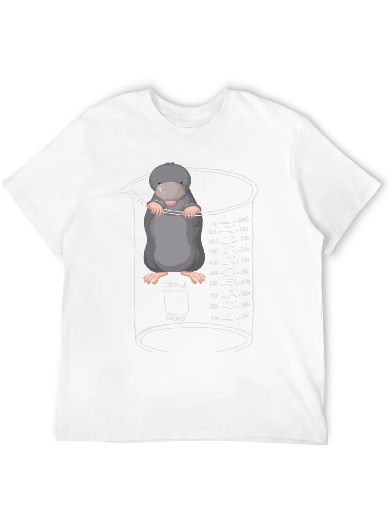 Black Mole in Beaker T-Shirt - Science Humor Tee view 12