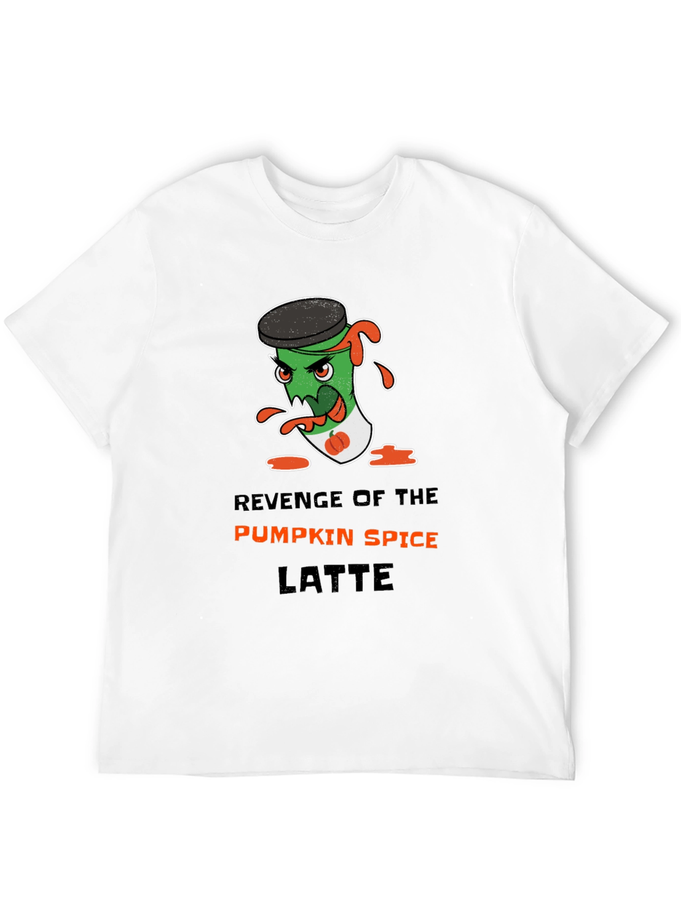 Black Revenge of Pumpkin Spice Latte Graphic Tee view 12