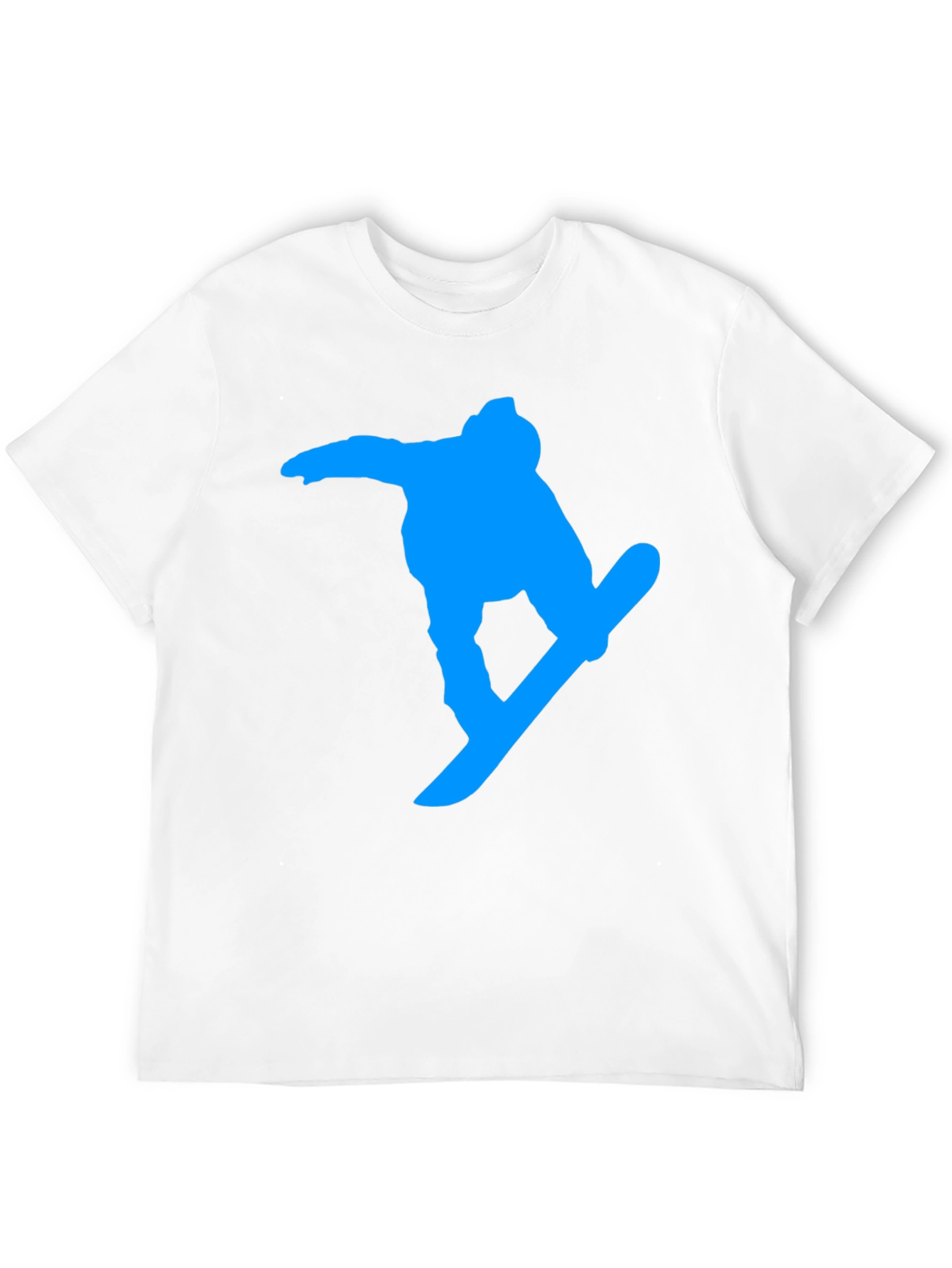 Black Snowboarder Graphic Tee - Black Cotton Blend view 12