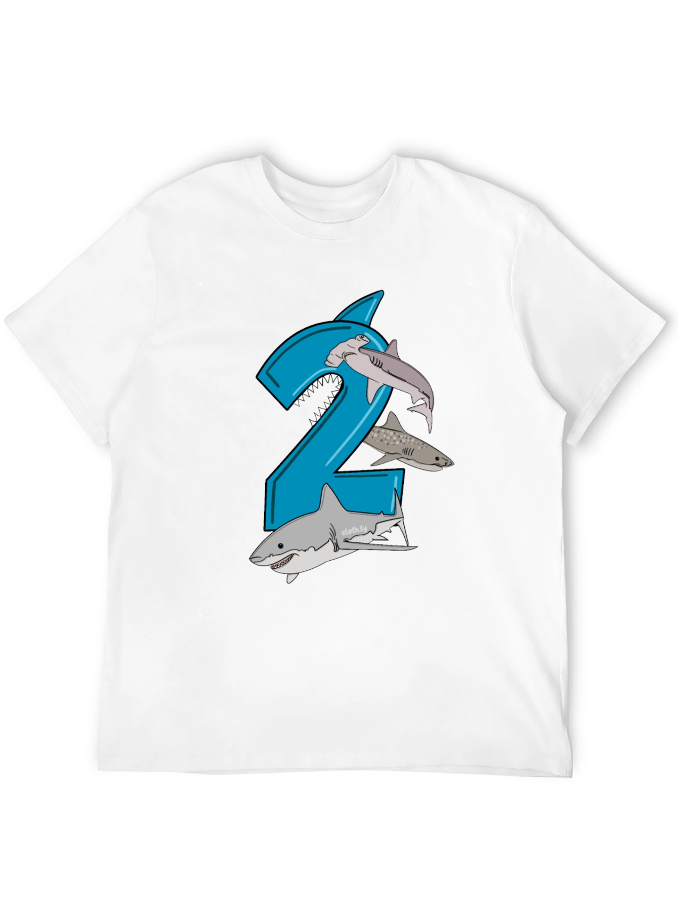 Black Shark 2nd Birthday Boy T-Shirt view 12