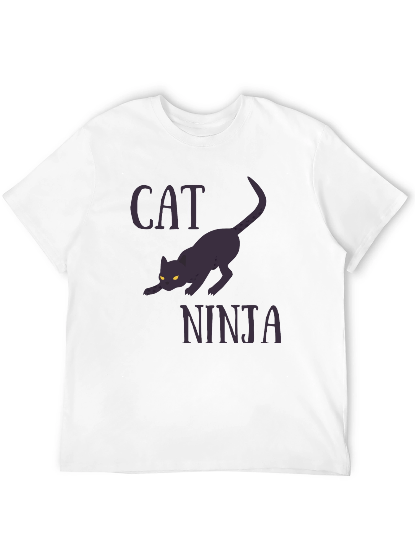 Black Cat Ninja Graphic Tee - Stealthy Style view 12
