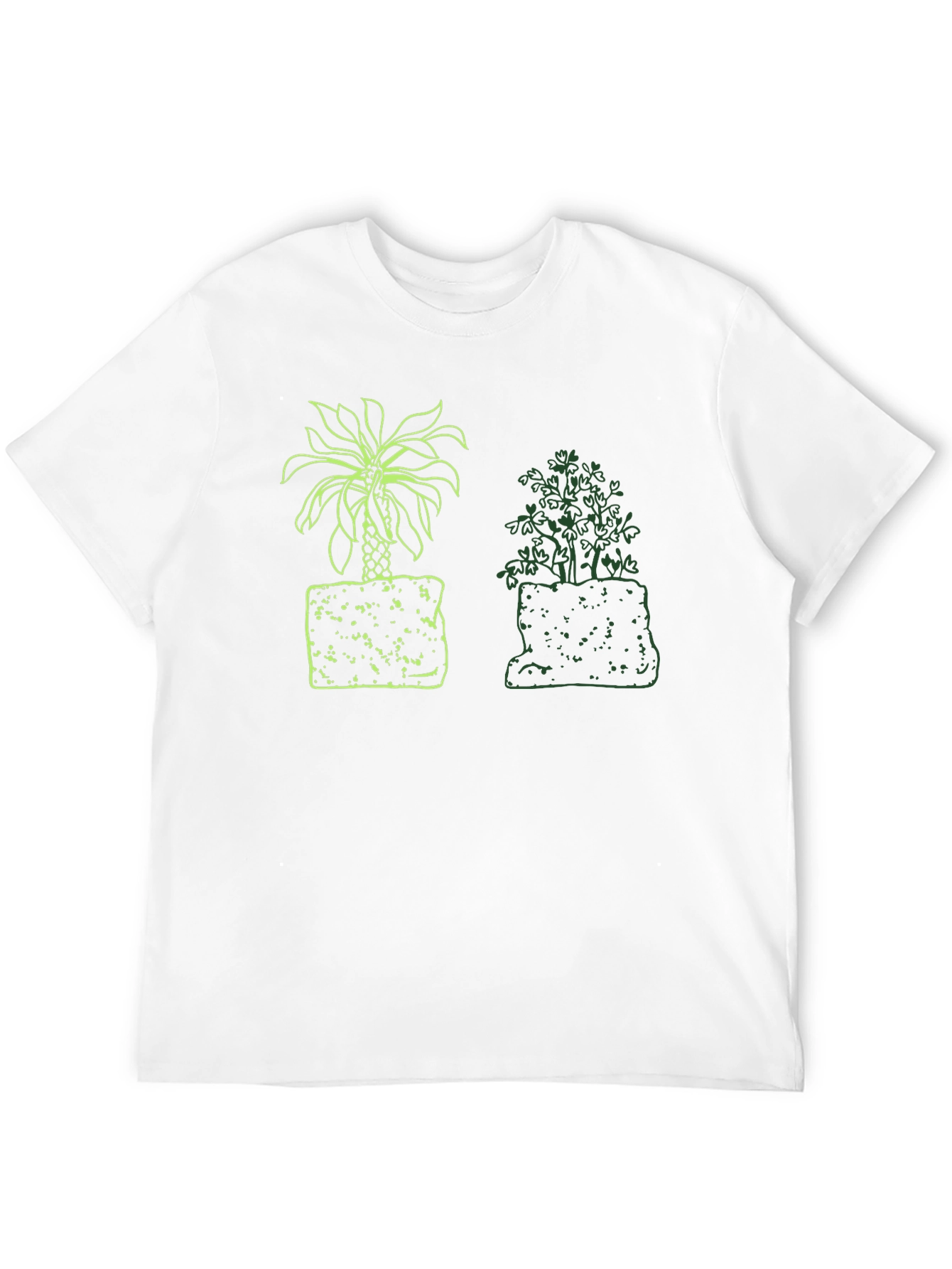 Black Palm & Shrub Graphic Black T-Shirt view 12