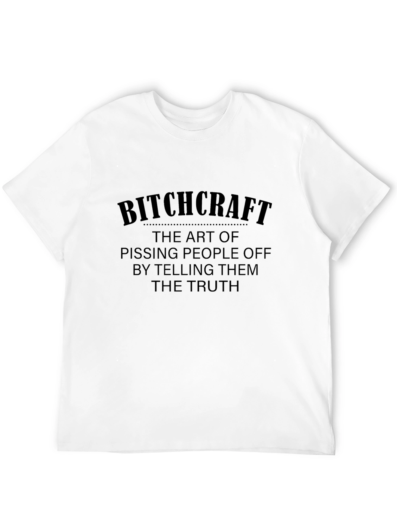 Black Bitchcraft Funny Sarcastic T-Shirt view 12