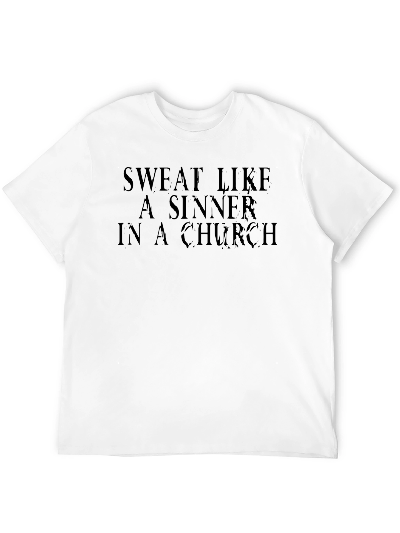 Black Sweat Like a Sinner Black Graphic Tee view 12