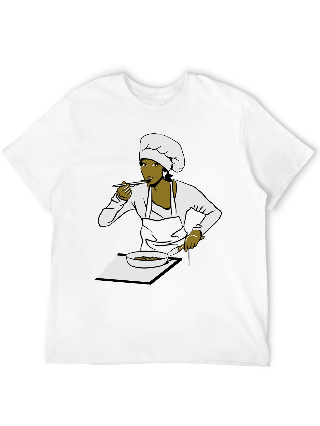 Black Chef Graphic T-Shirt - Unisex Cook Design Tee view 12