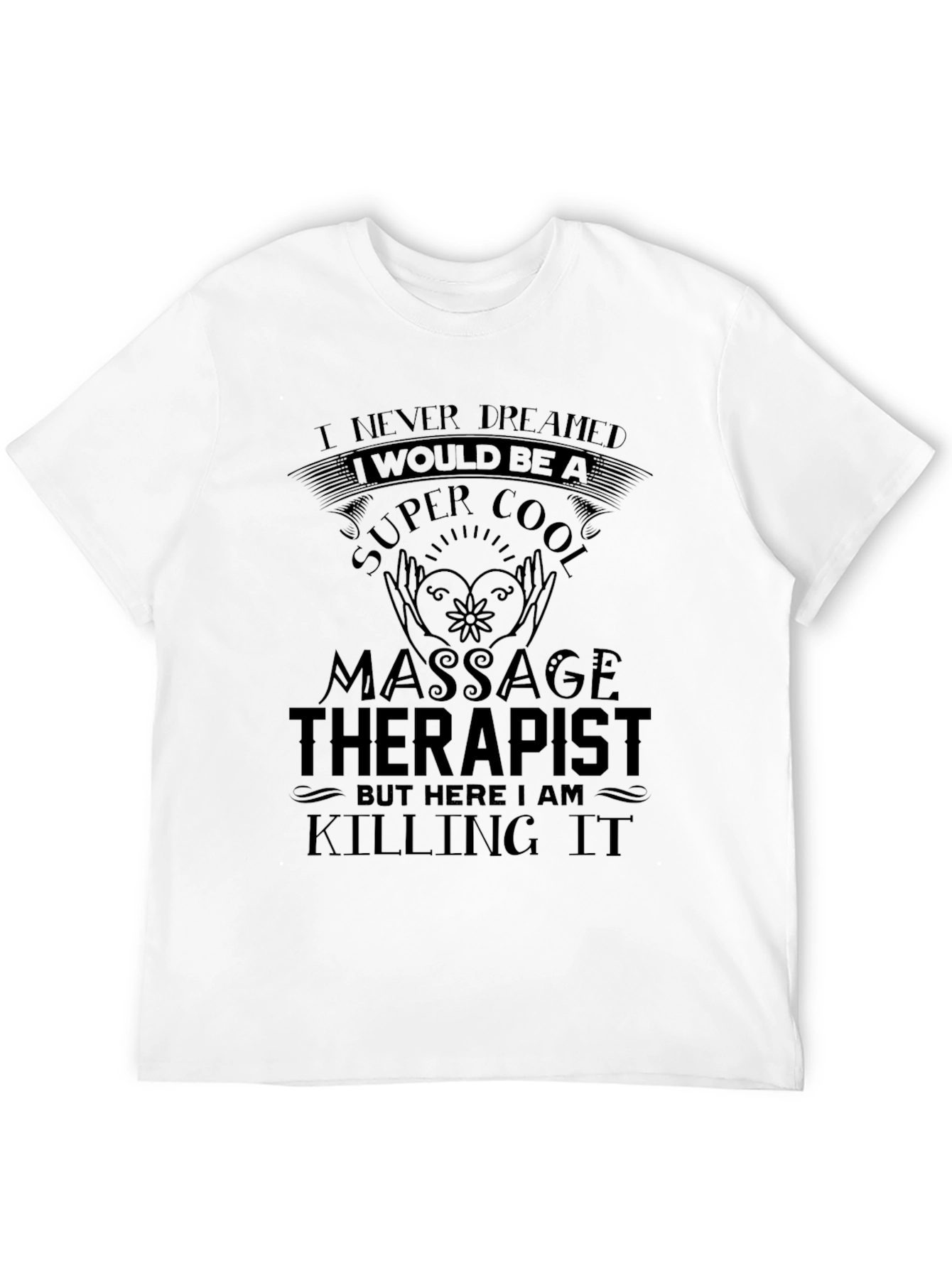 Black Super Cool Massage Therapist T-Shirt view 12