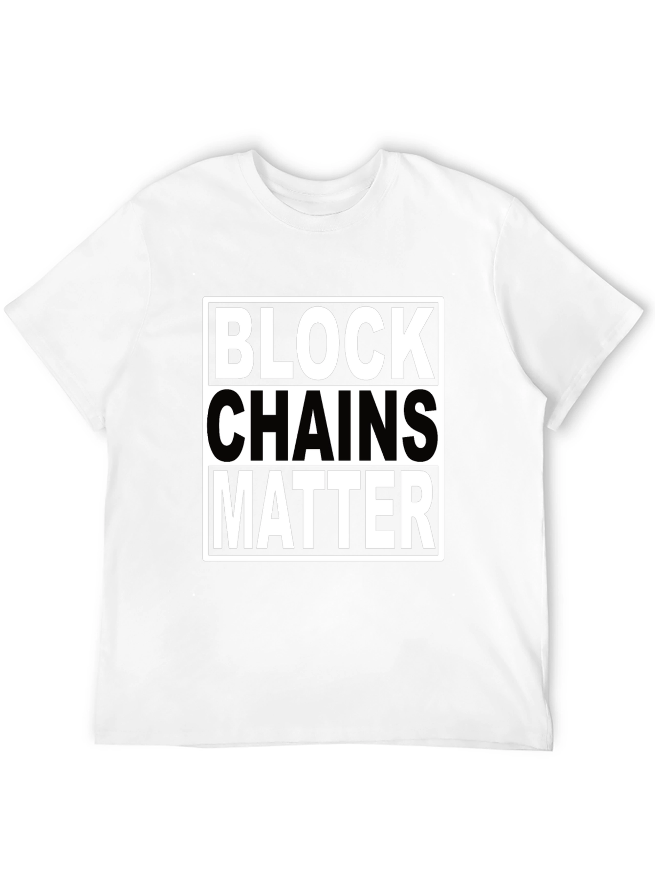 Black Blockchains Matter T-Shirt - Bold Graphic Tee view 12