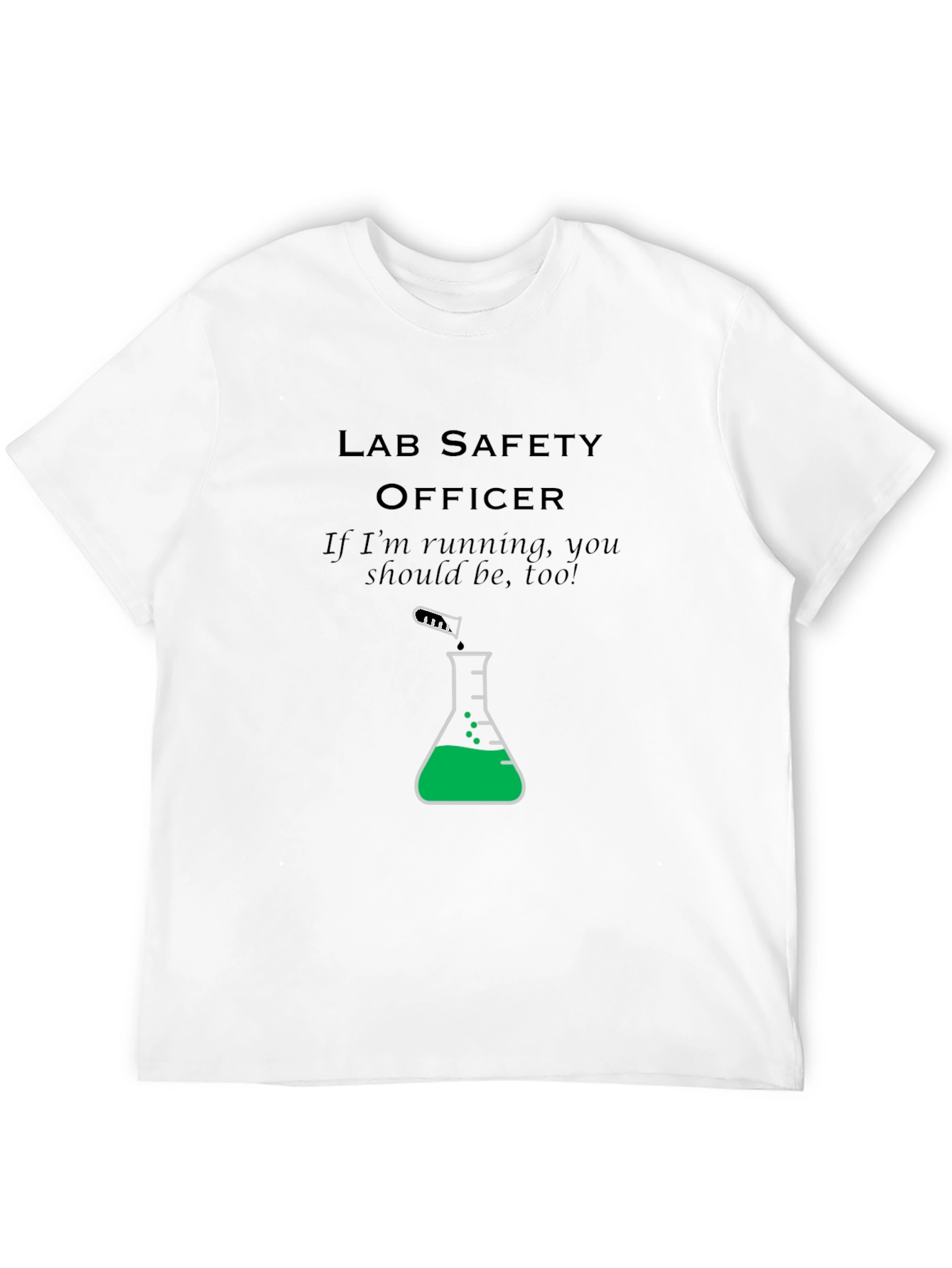 Black Lab Safety Officer T-Shirt: Run! view 12