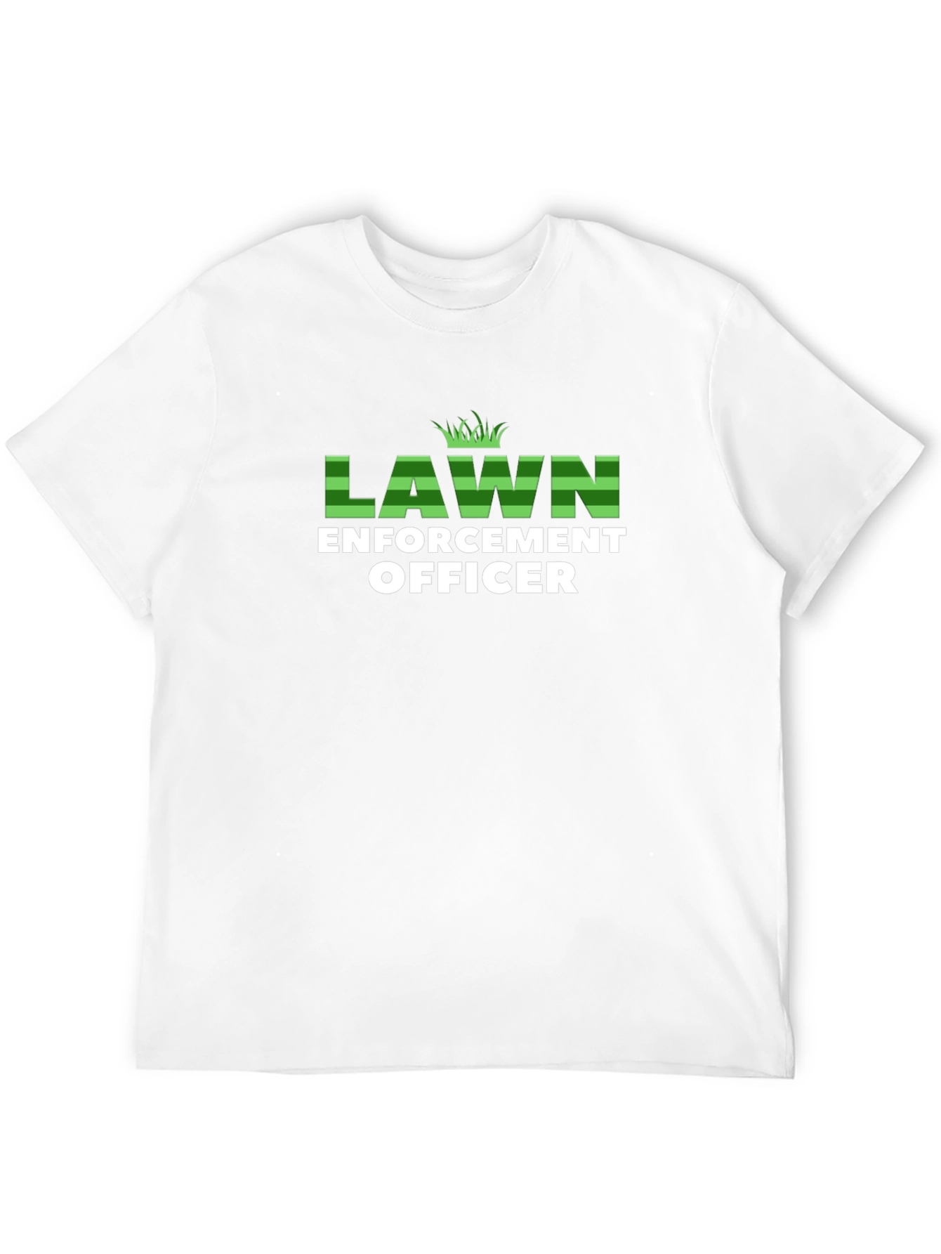 Black Lawn Enforcement Officer Graphic T-Shirt view 12