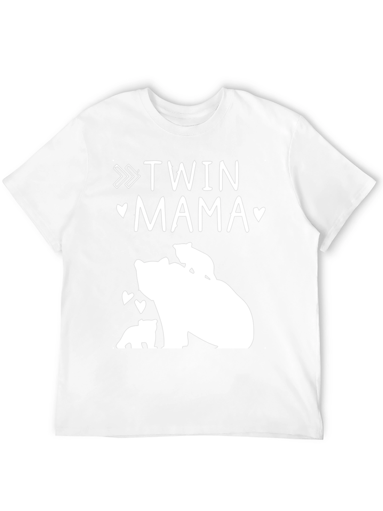 Black Twin Mama Bear T-Shirt view 12