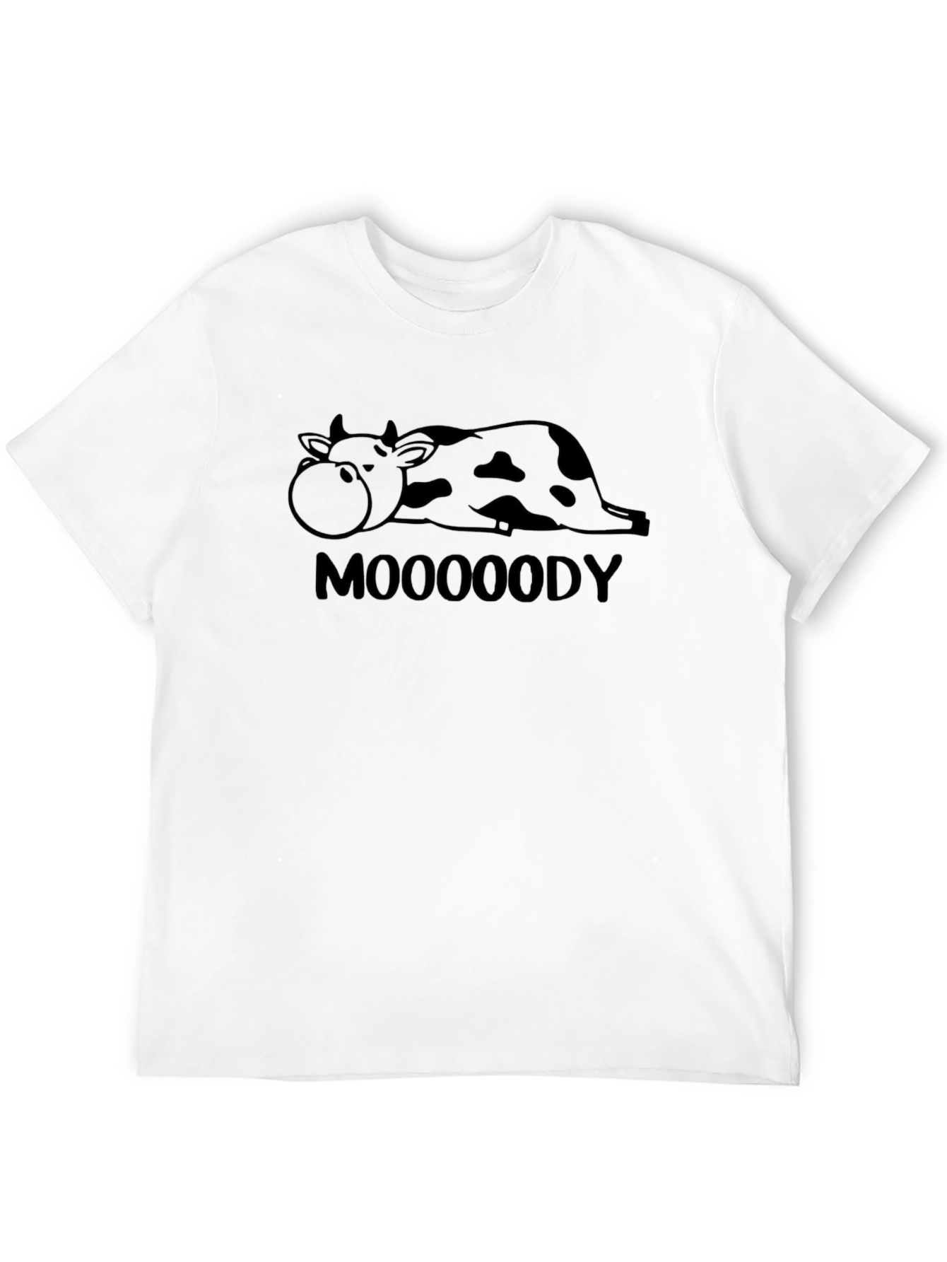 Black Mooooody Cow Graphic Tee - Relaxed Fit view 12
