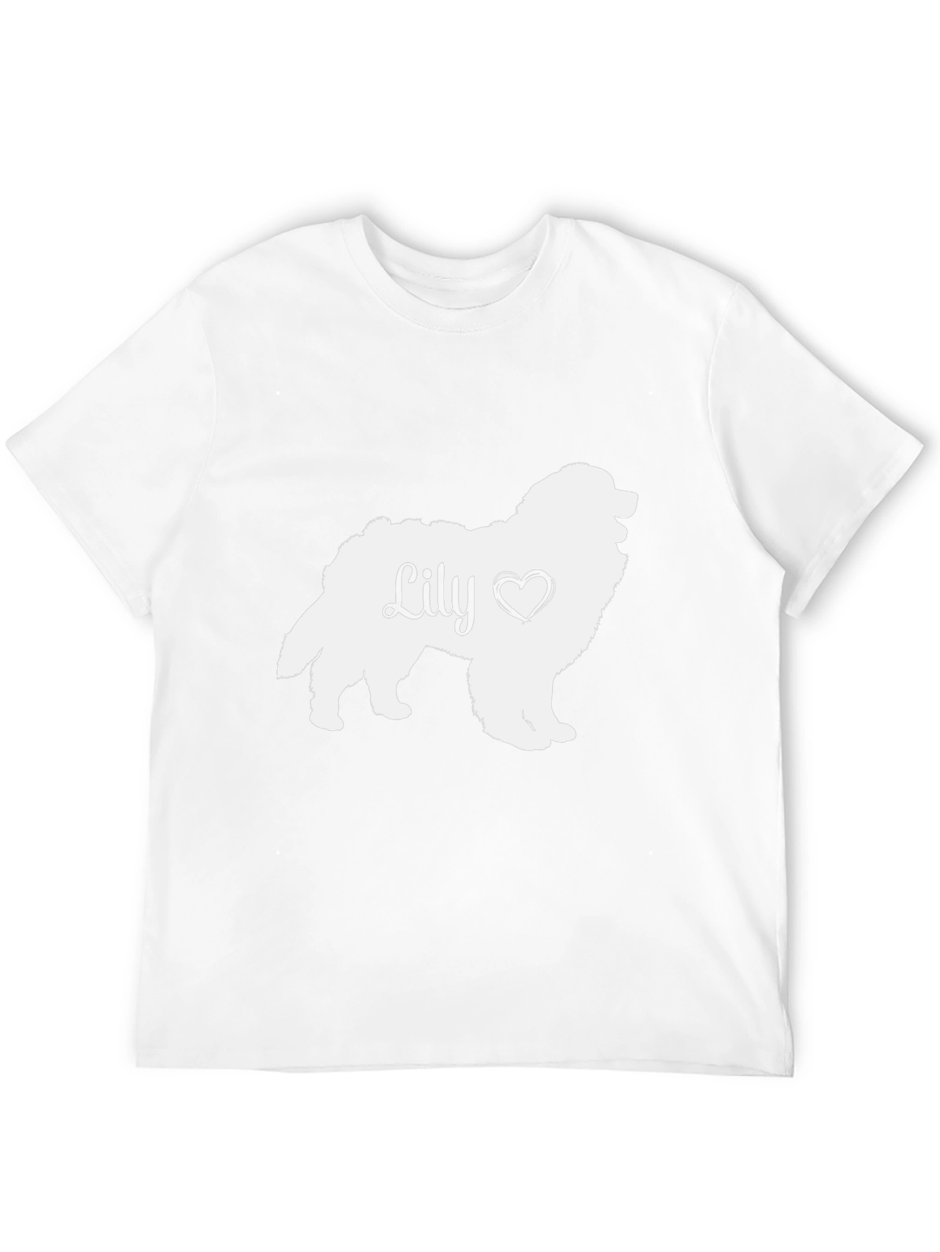 Black Lily Dog Silhouette T-Shirt - Pet Lover Tee view 12