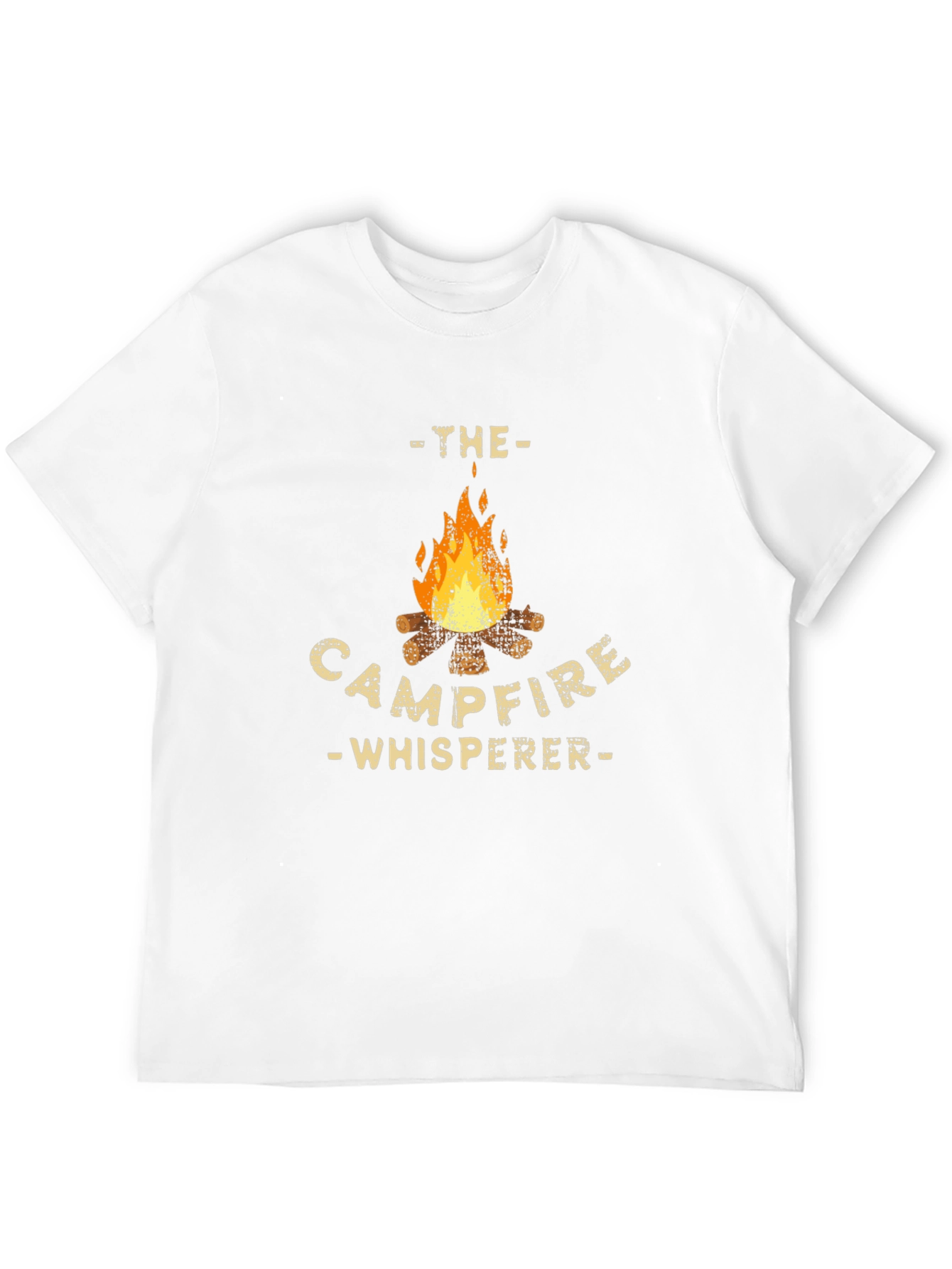 Black Campfire Whisperer Graphic Tee - Black Cotton T-Shirt view 12