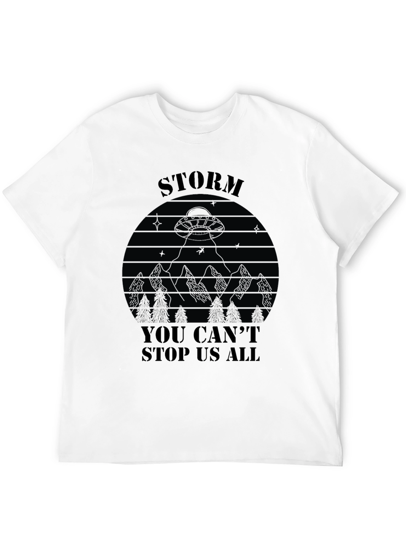 Black Storm Area 51 T-Shirt - You Can't Stop Us All view 12
