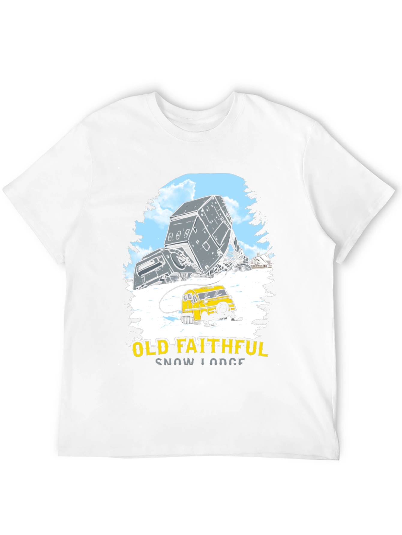 Black Old Faithful Snow Lodge Graphic Tee view 12