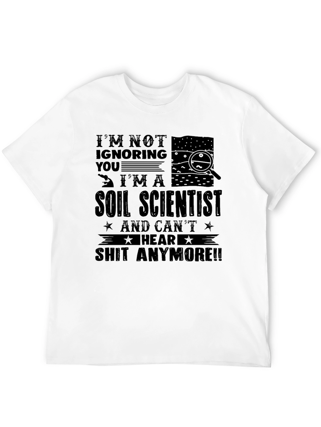 Black Soil Scientist Funny T-Shirt view 12