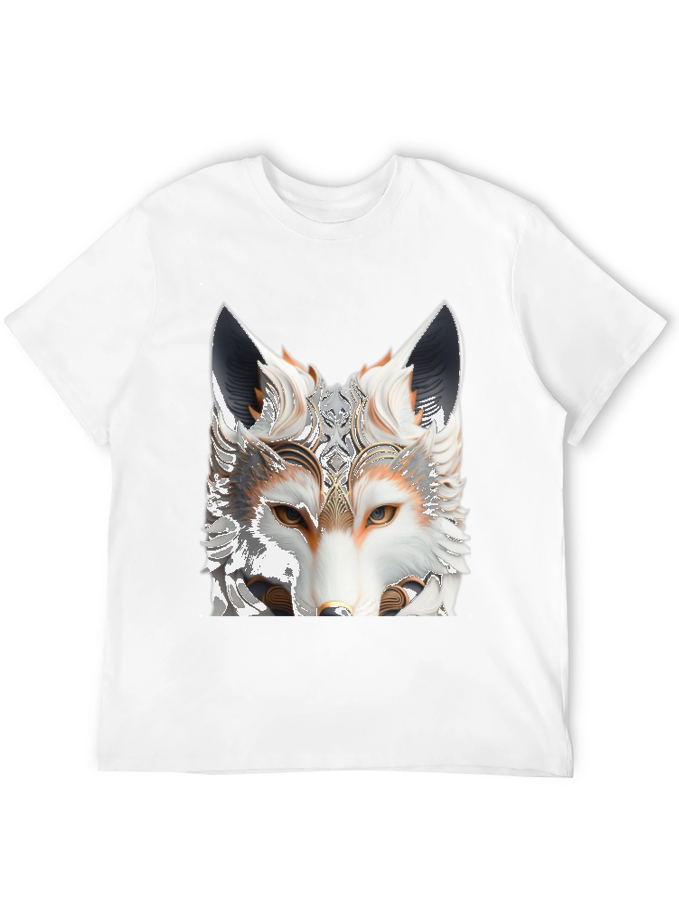 Black Fox Head Graphic Tee view 12