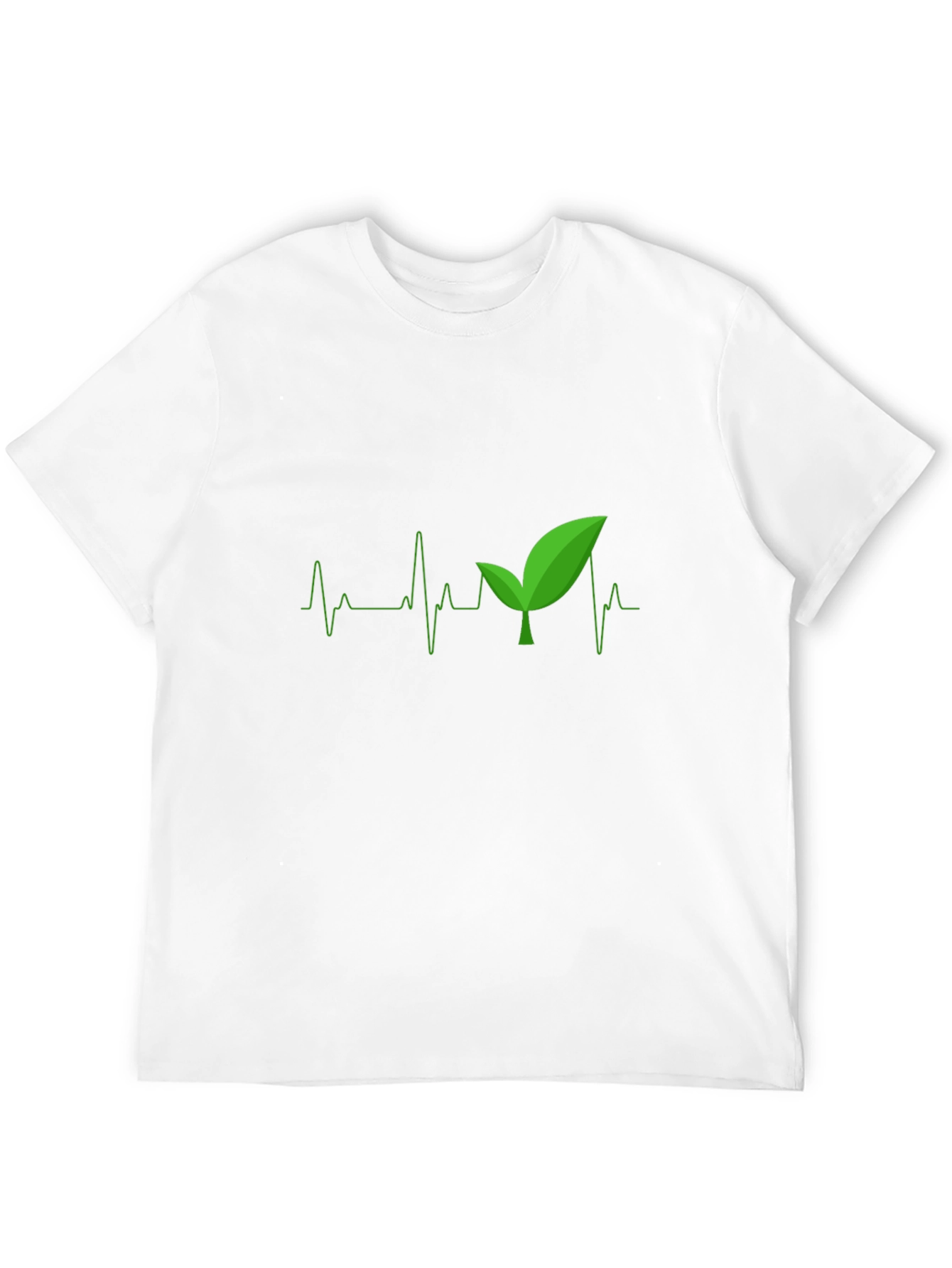Black Nature Heartbeat T-Shirt - Eco Friendly Tee view 12