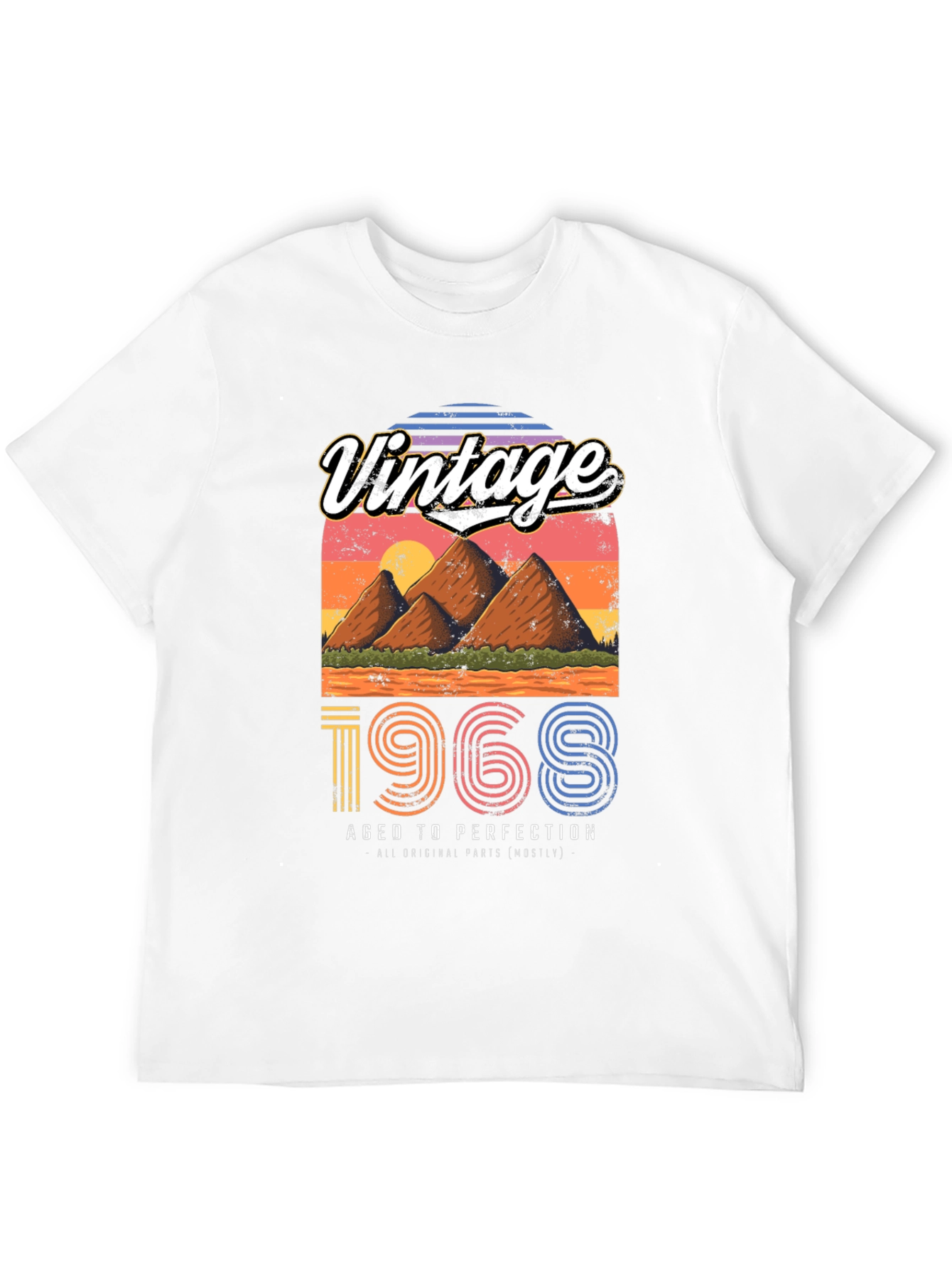 Black Vintage 1968 Aged to Perfection T-Shirt view 12