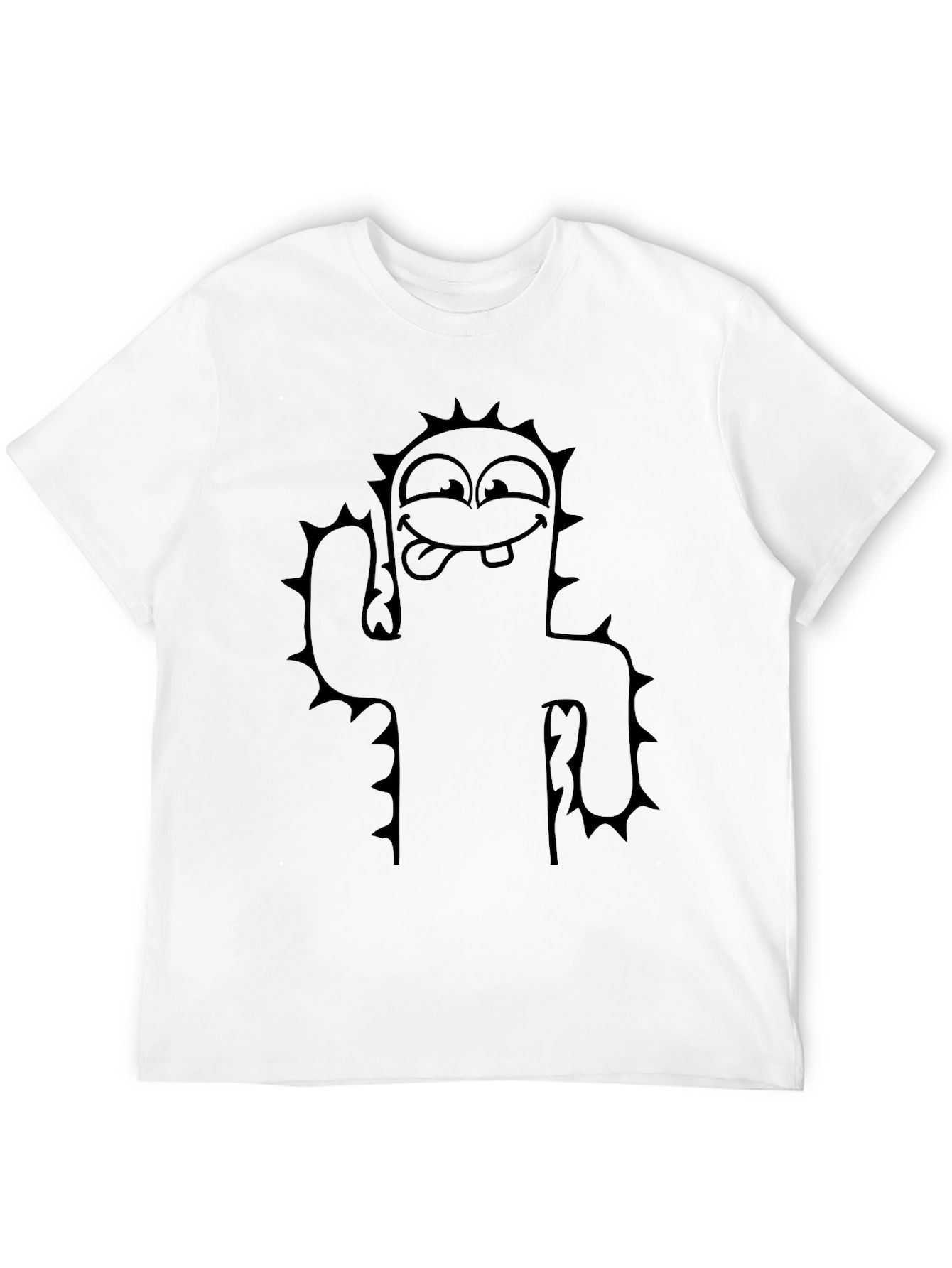 Black Funny Cactus Graphic T-Shirt - Soft Cotton Tee view 12