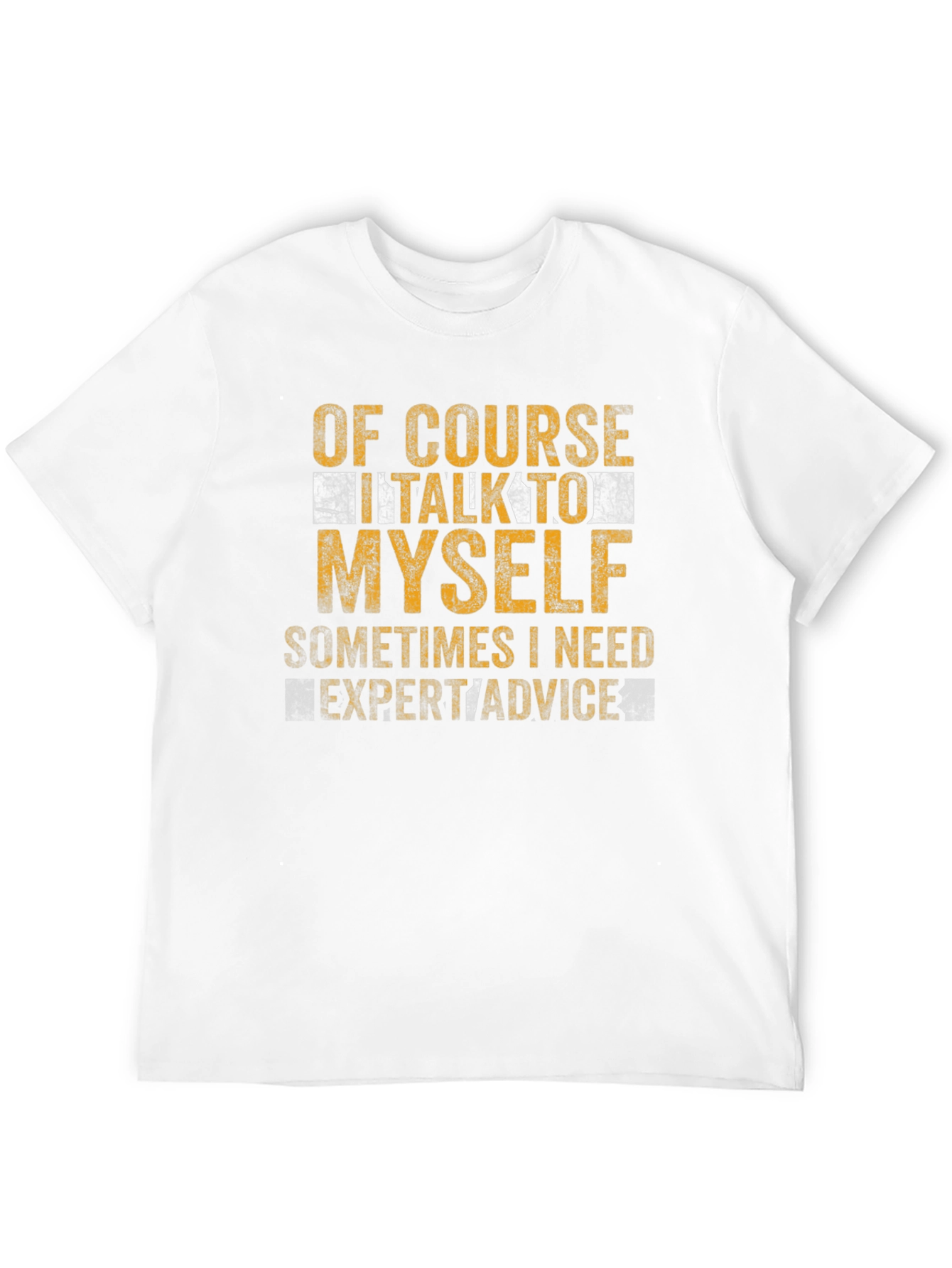 Black Funny "Of Course I Talk To Myself" Graphic Tee view 12