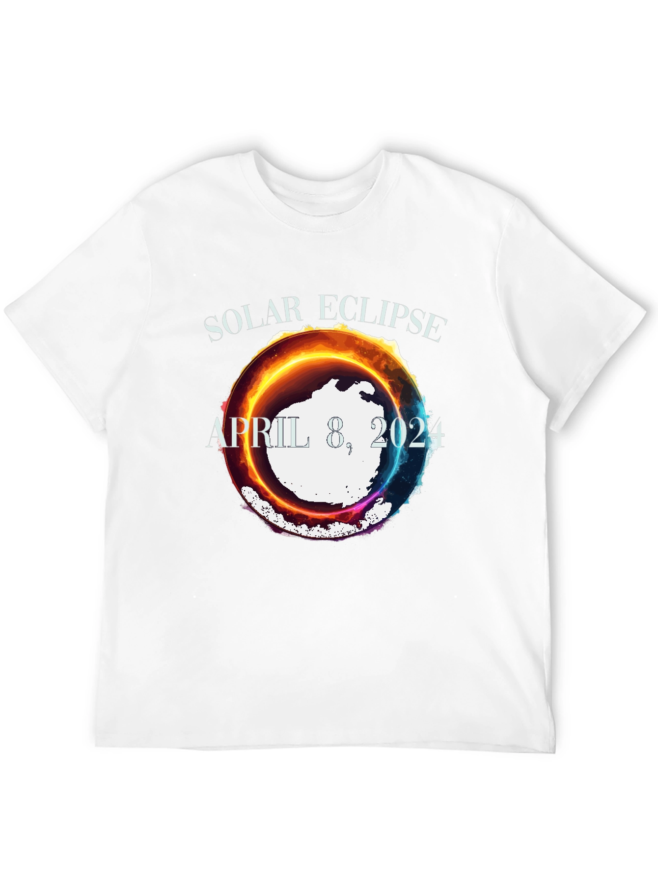 Black Solar Eclipse April 8 2024 T-Shirt view 12