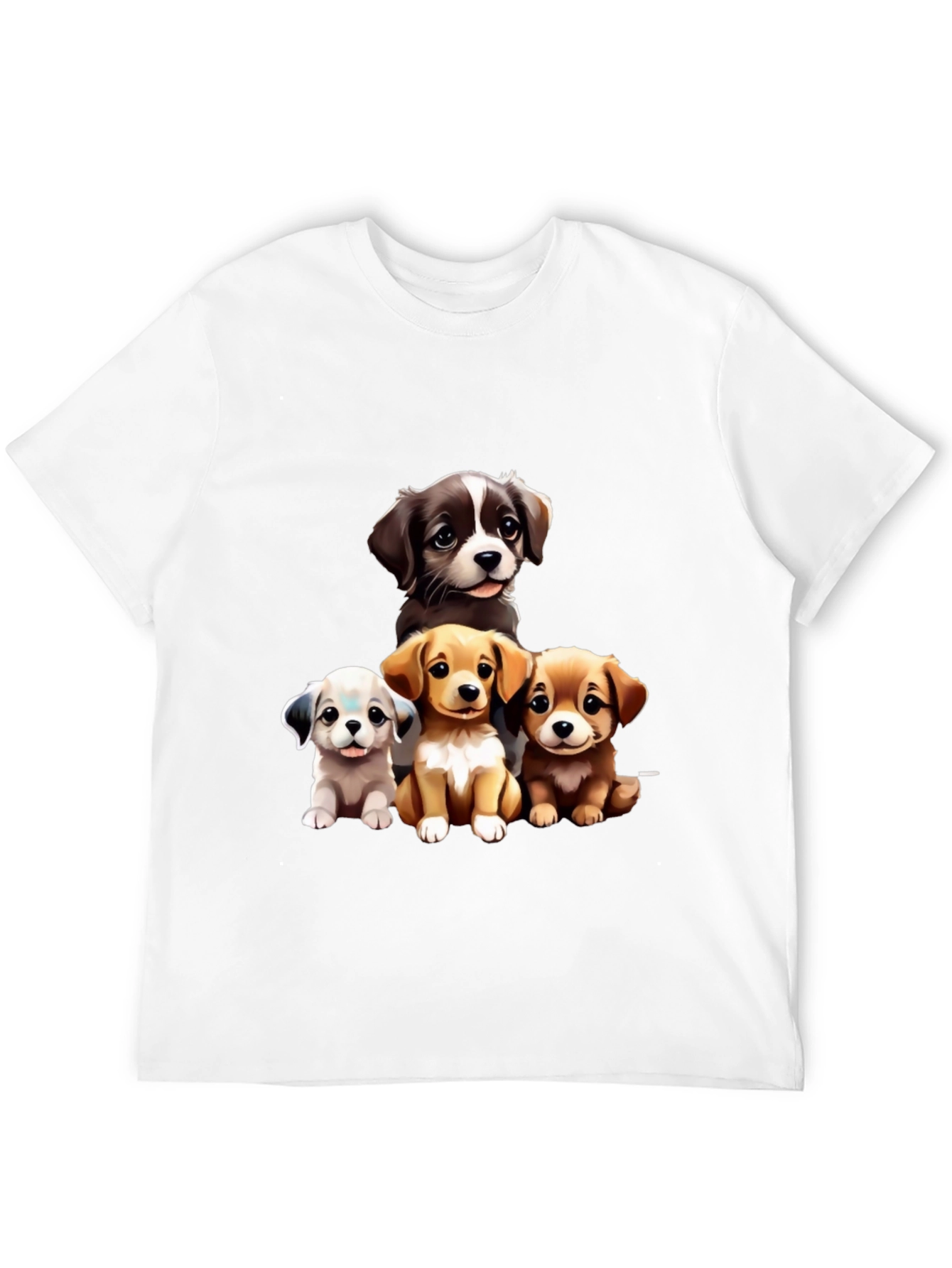 Black Puppy Pals Graphic Tee - Cute Dog Lover Shirt view 12