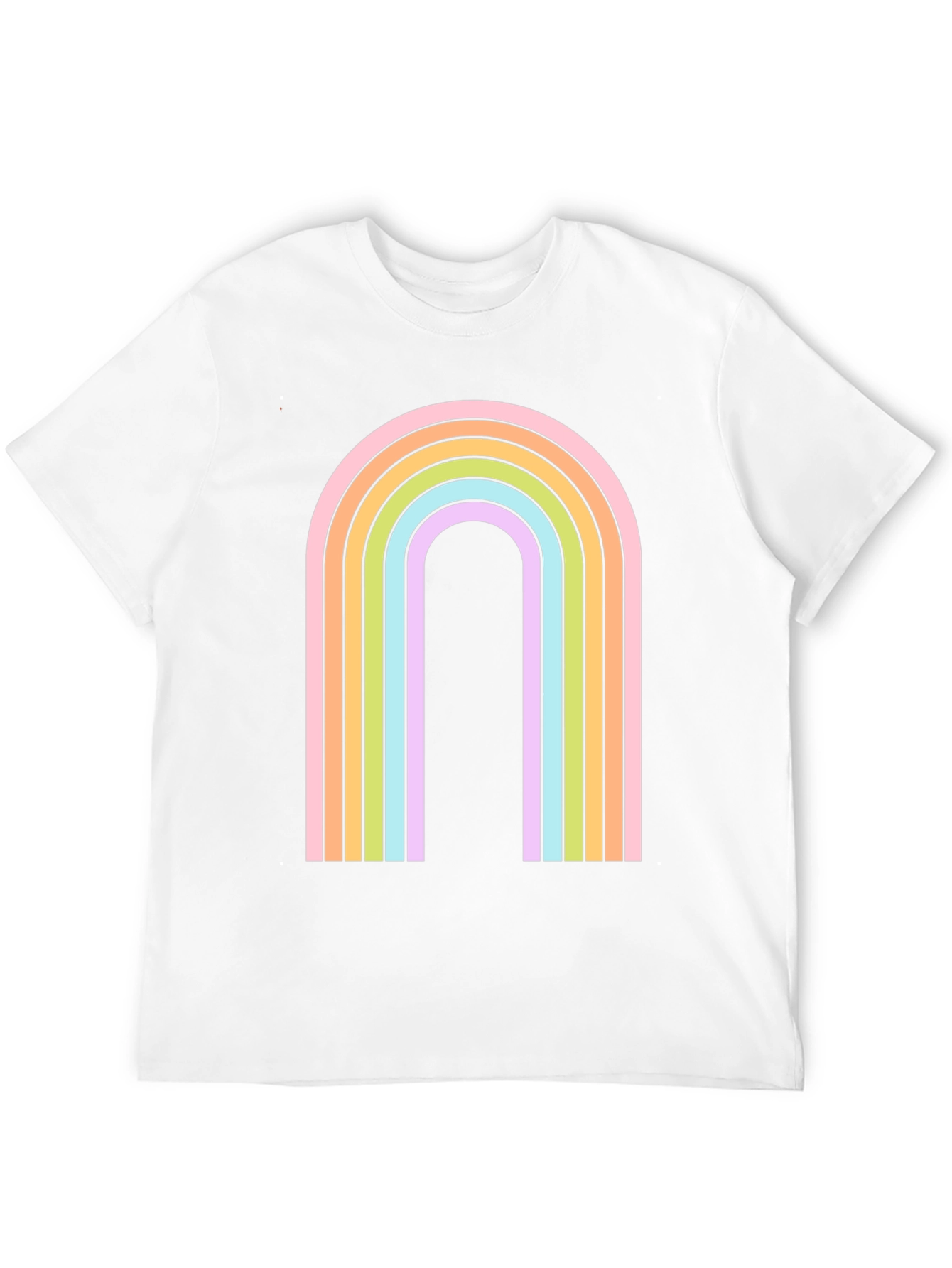 Black Retro Rainbow Arch Graphic Tee - Black view 12