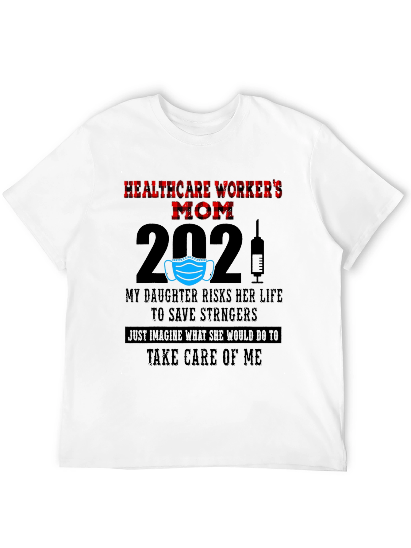 Black Healthcare Worker's Mom 2021 T-Shirt view 12