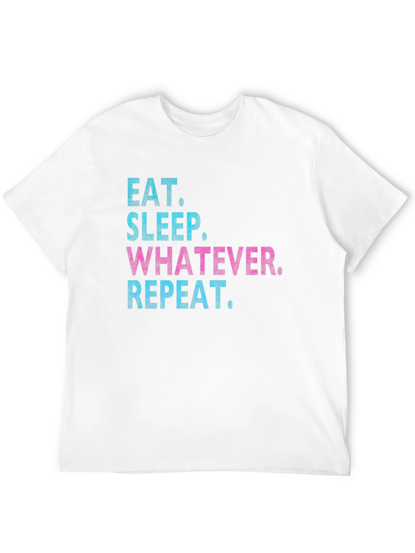 Black Eat Sleep Whatever Repeat T-Shirt view 12